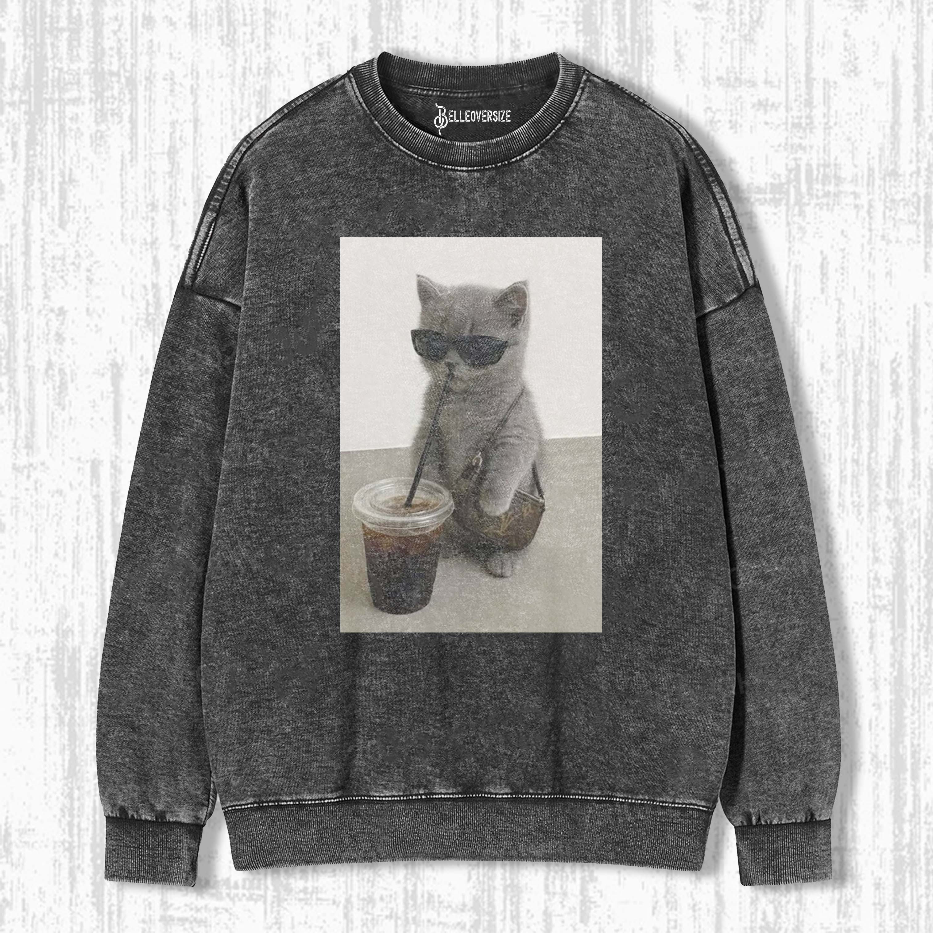 WACKY CAT SWEATSHIRTS