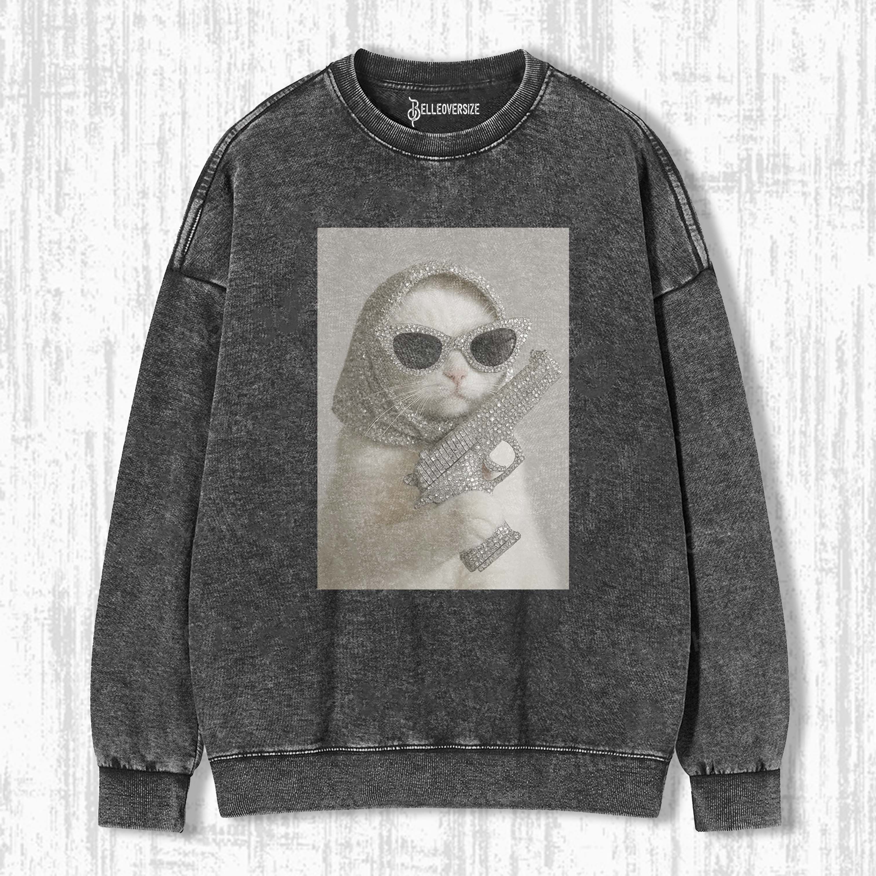 WACKY CAT SWEATSHIRTS