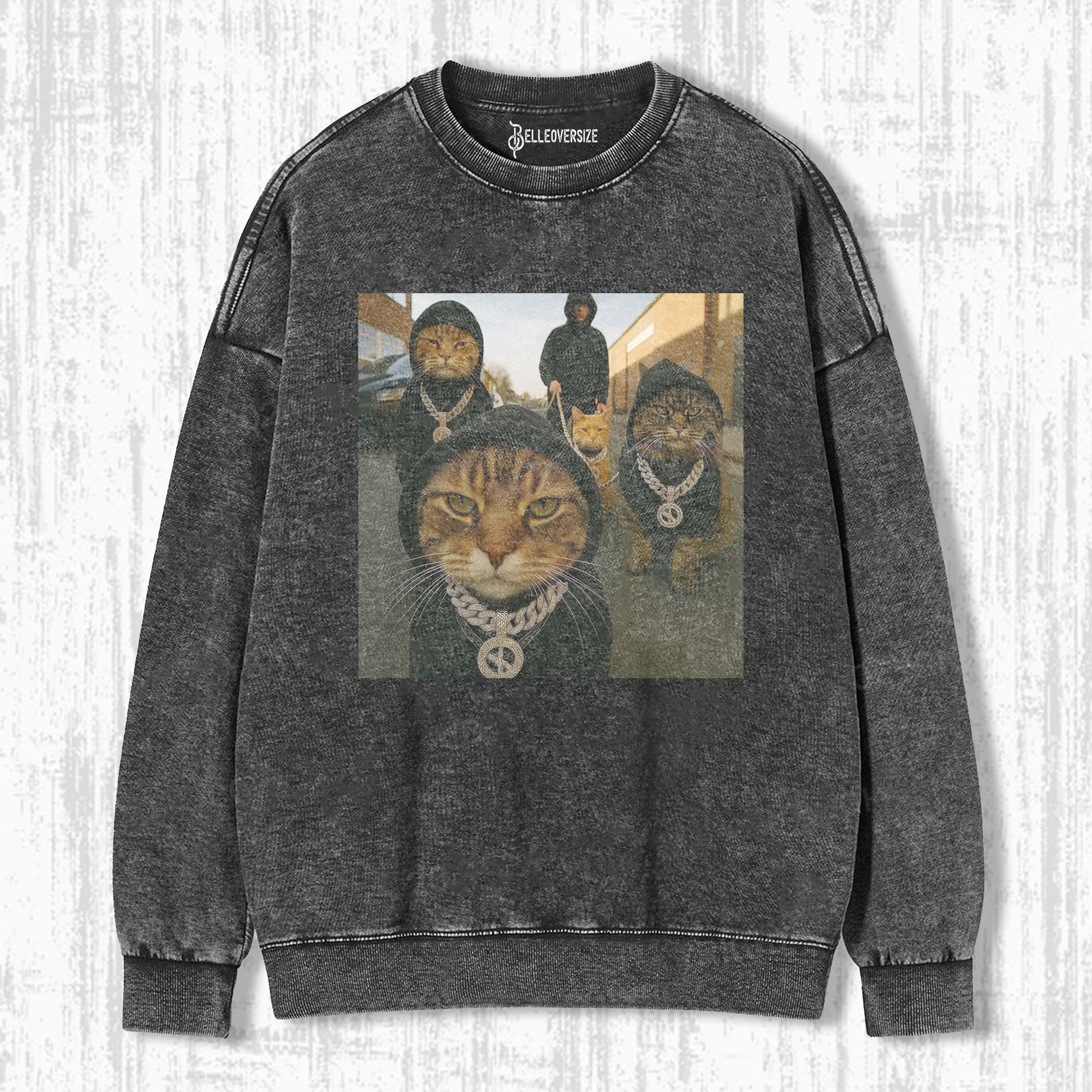WACKY CAT SWEATSHIRTS