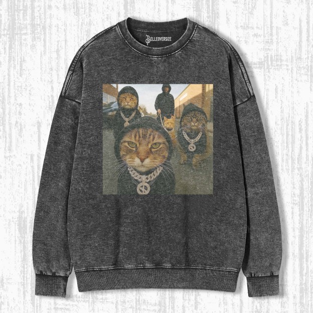 WACKY CAT SWEATSHIRTS