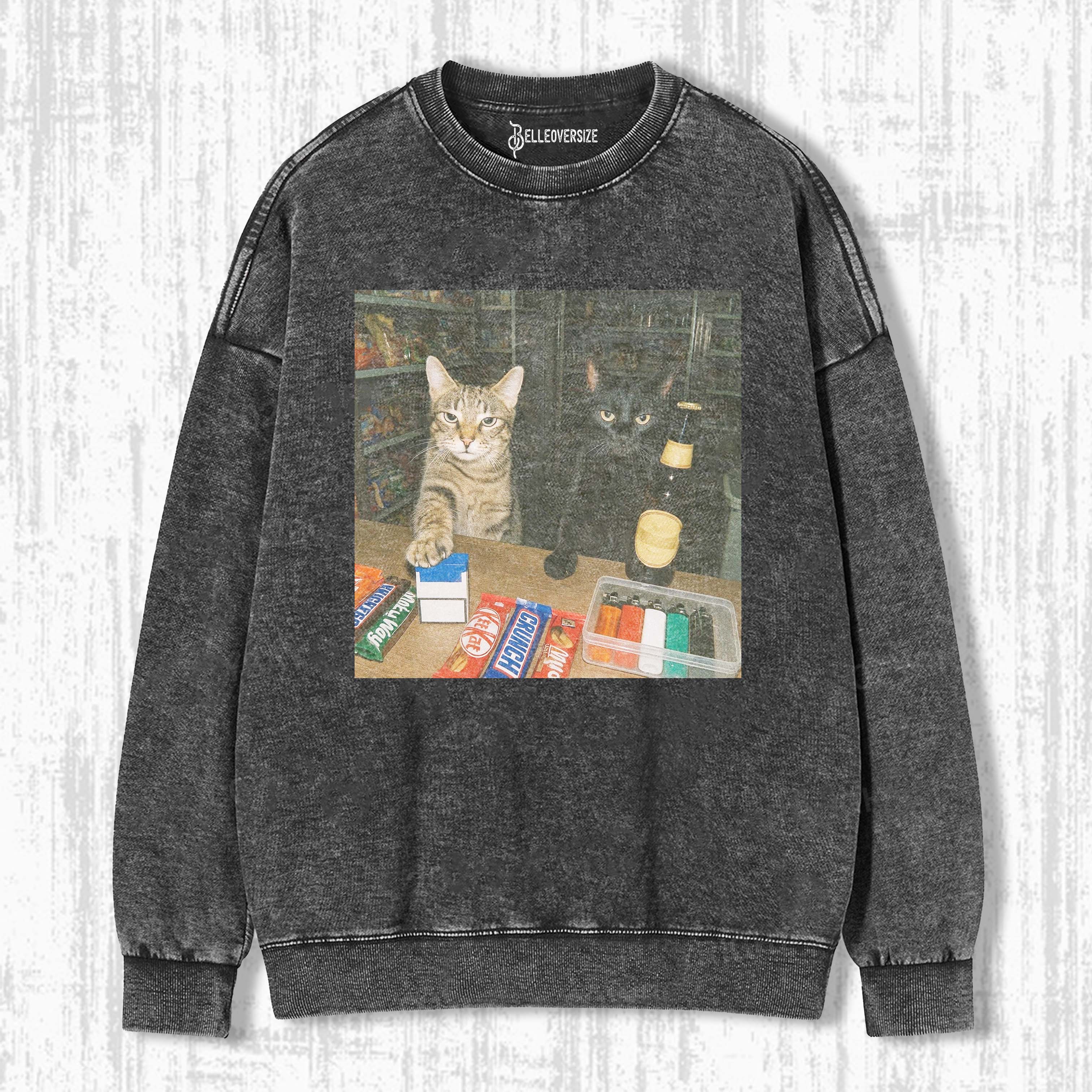 WACKY CAT SWEATSHIRTS