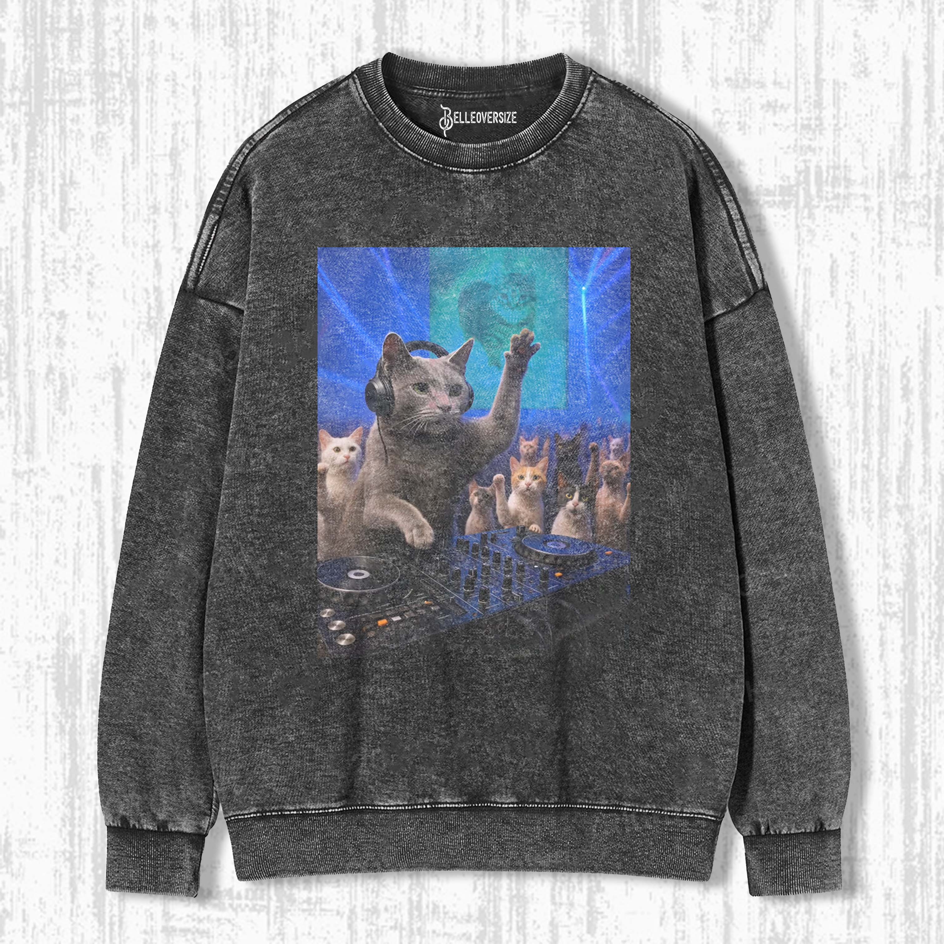 WACKY CAT SWEATSHIRTS