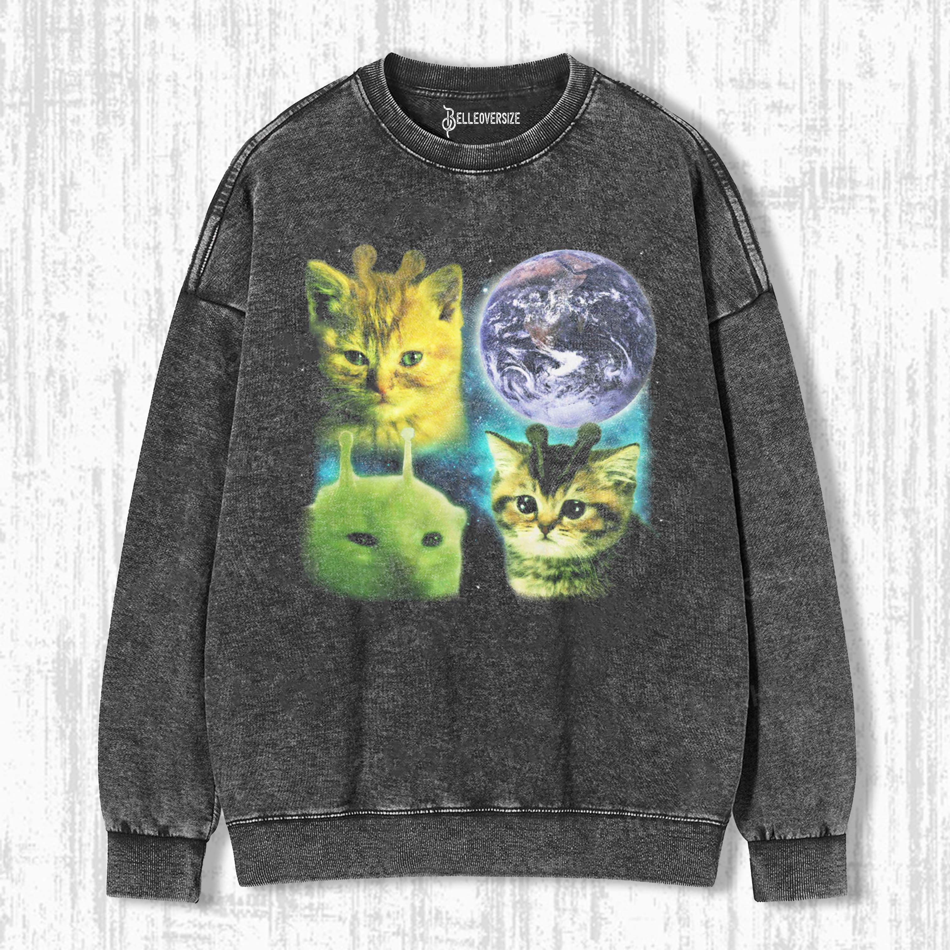 WACKY CAT SWEATSHIRTS