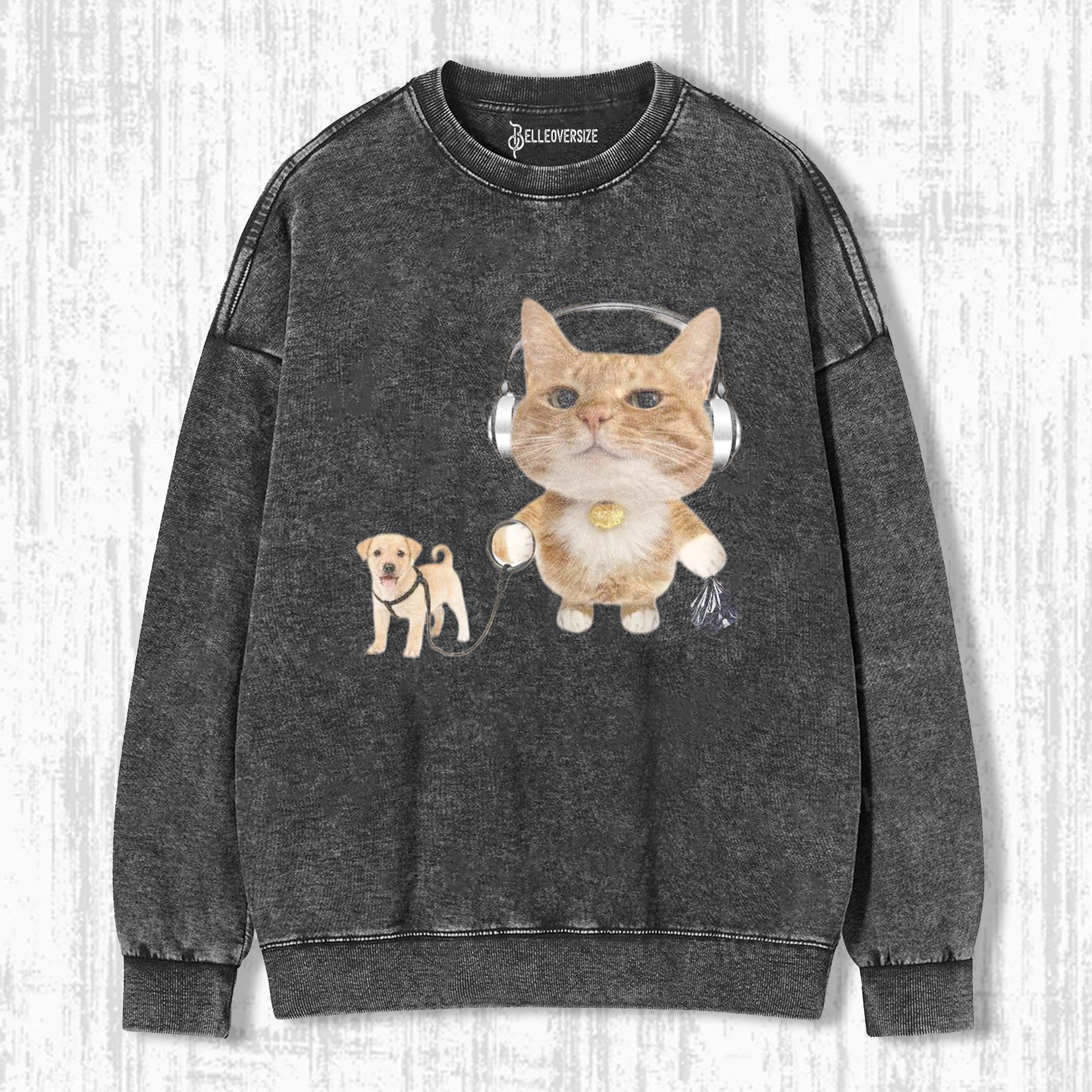 WACKY CAT SWEATSHIRTS