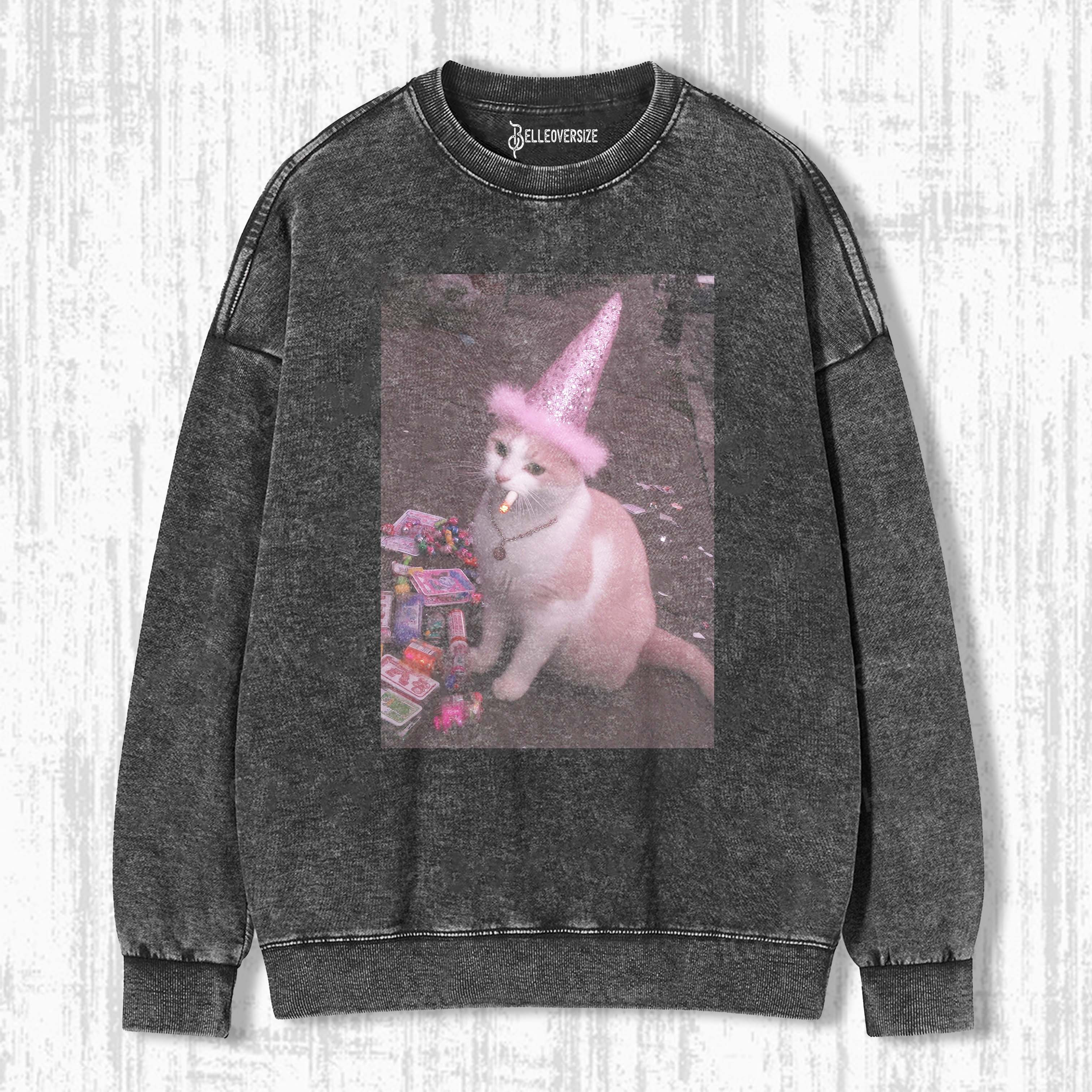 WACKY CAT  SWEATSHIRTS