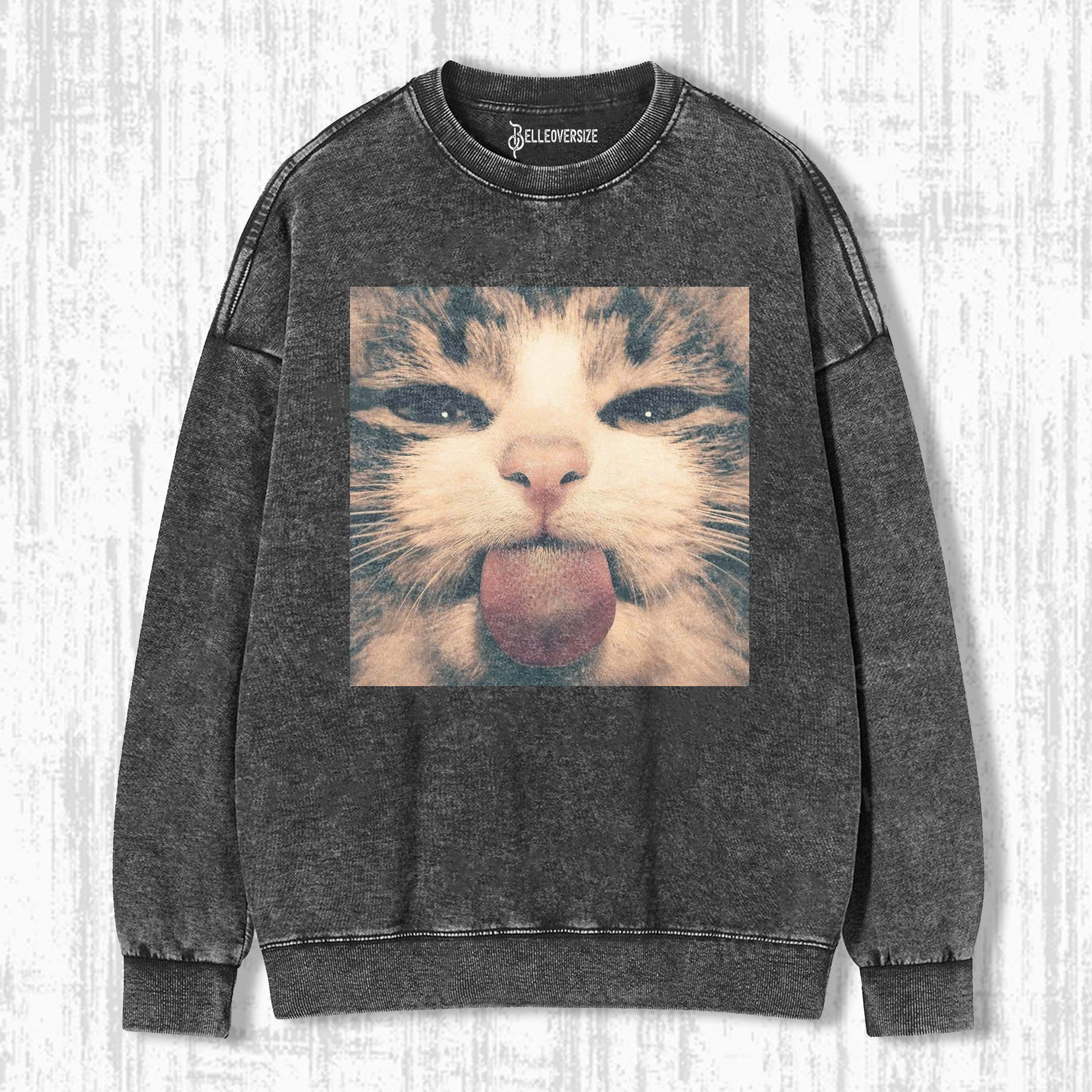 WACKY CAT  SWEATSHIRTS