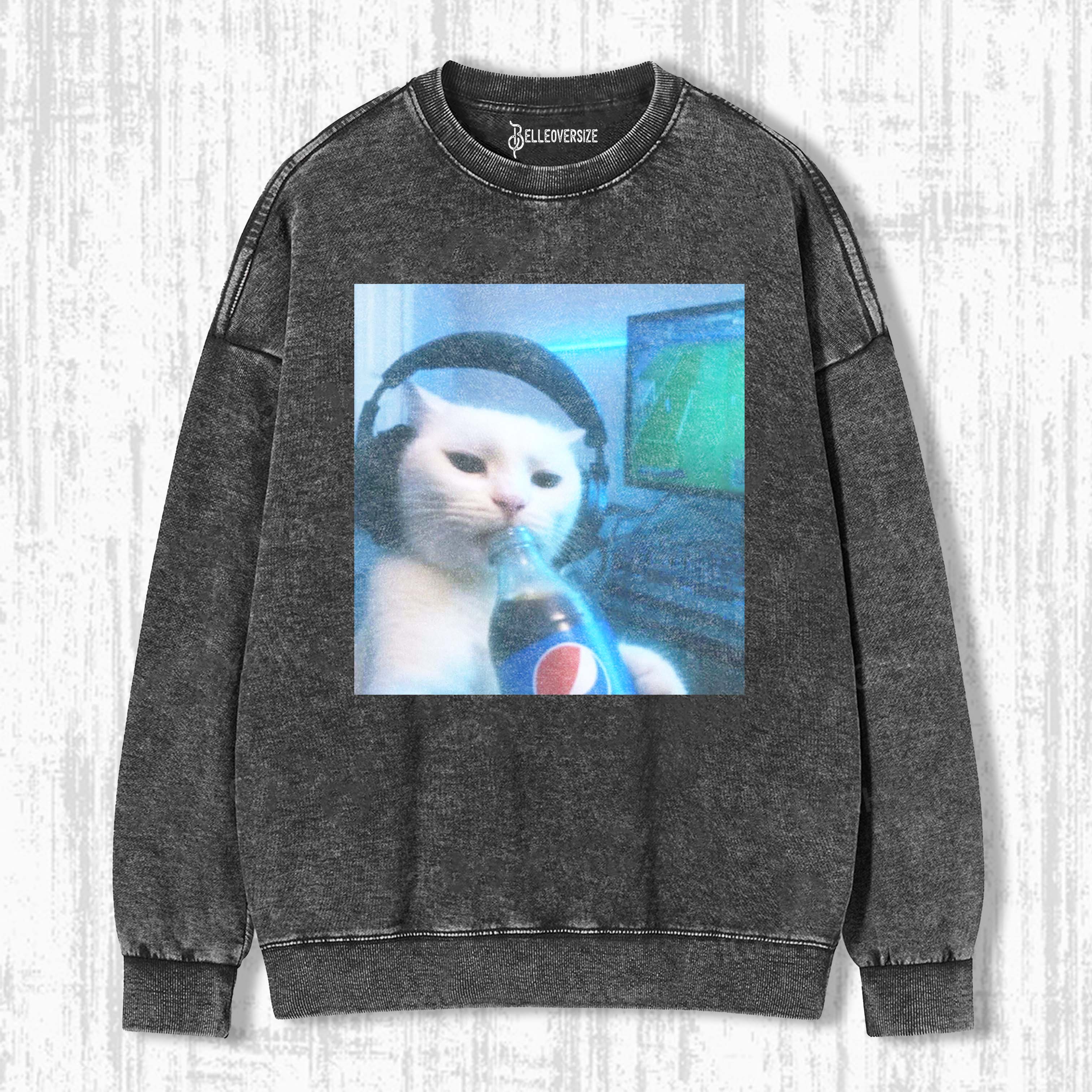 WACKY CAT SWEATSHIRTS