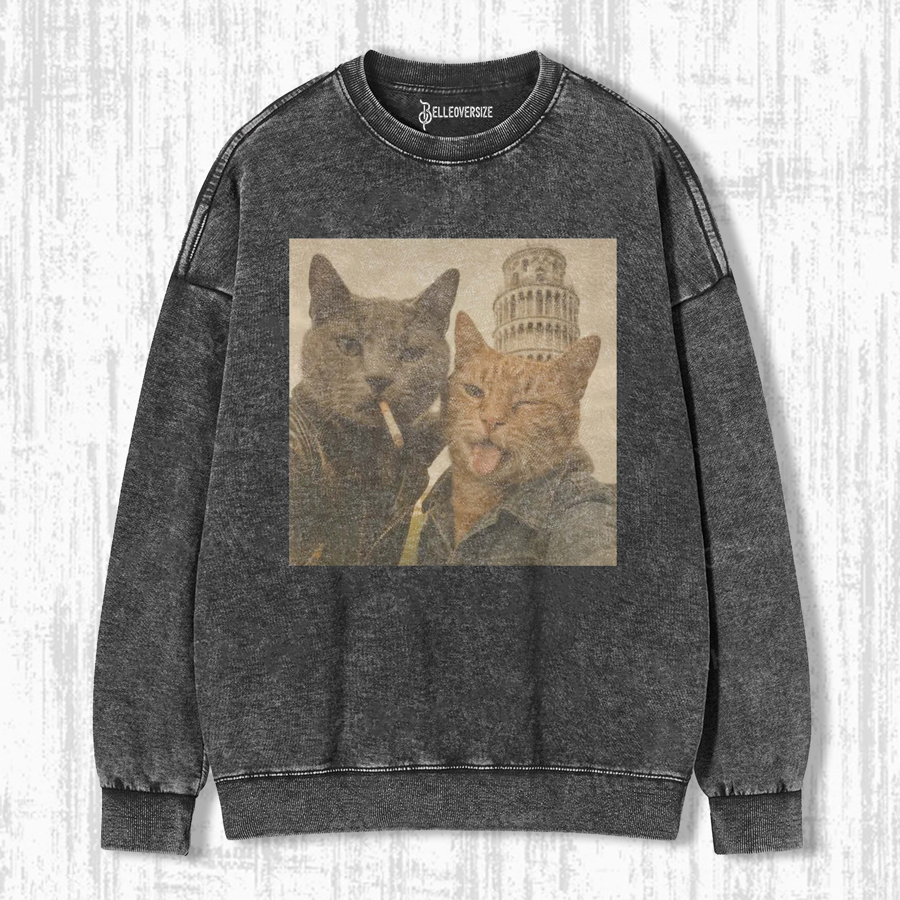 WACKY CAT SWEATSHIRTS