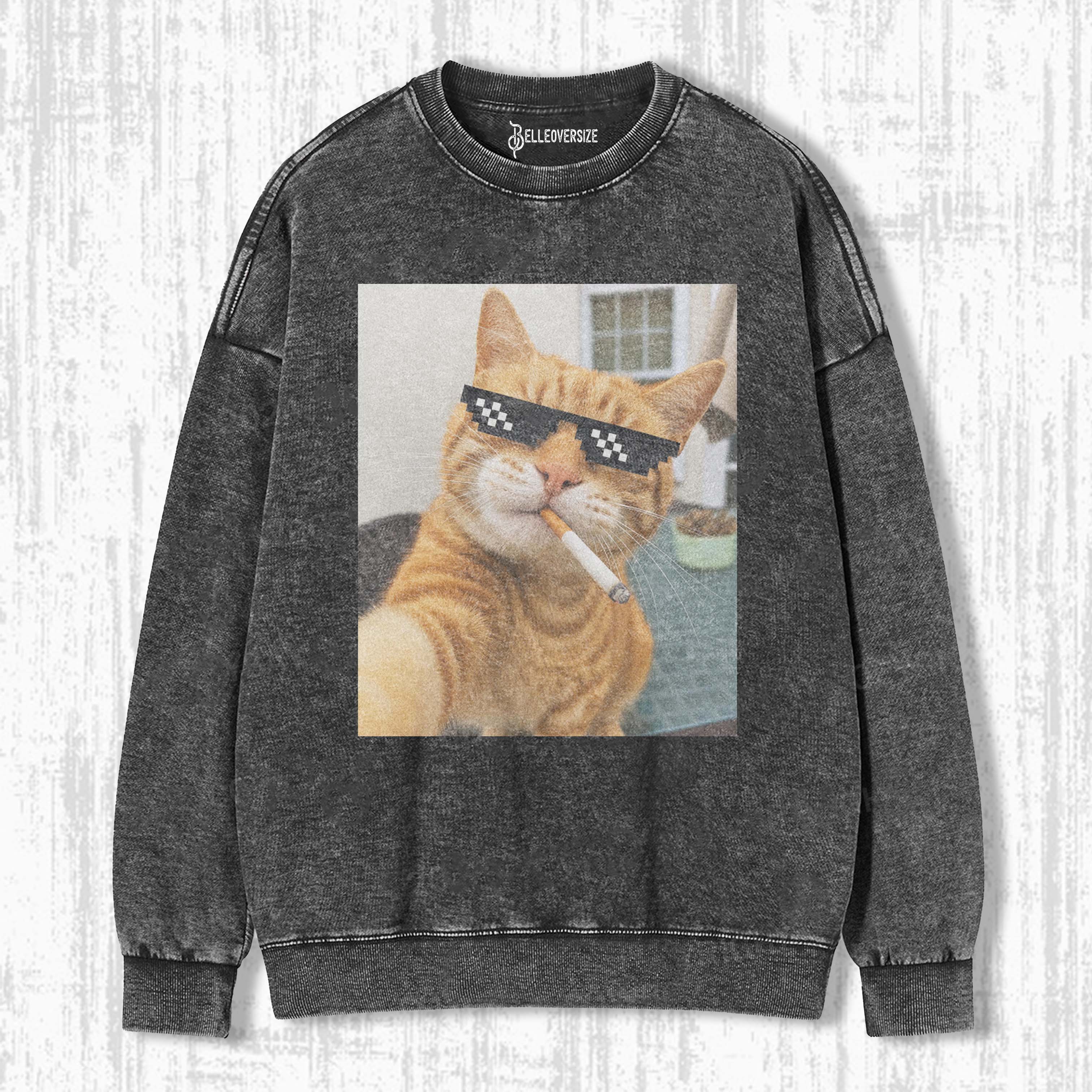 WACKY CAT SWEATSHIRTS
