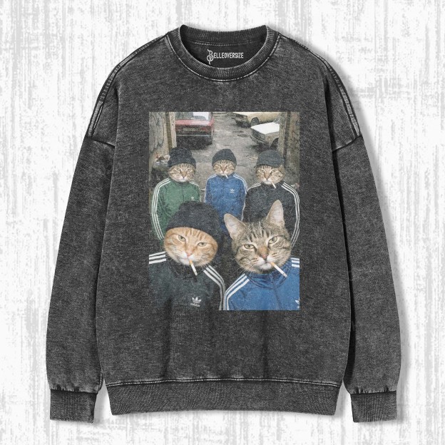 WACKY CAT SWEATSHIRTS