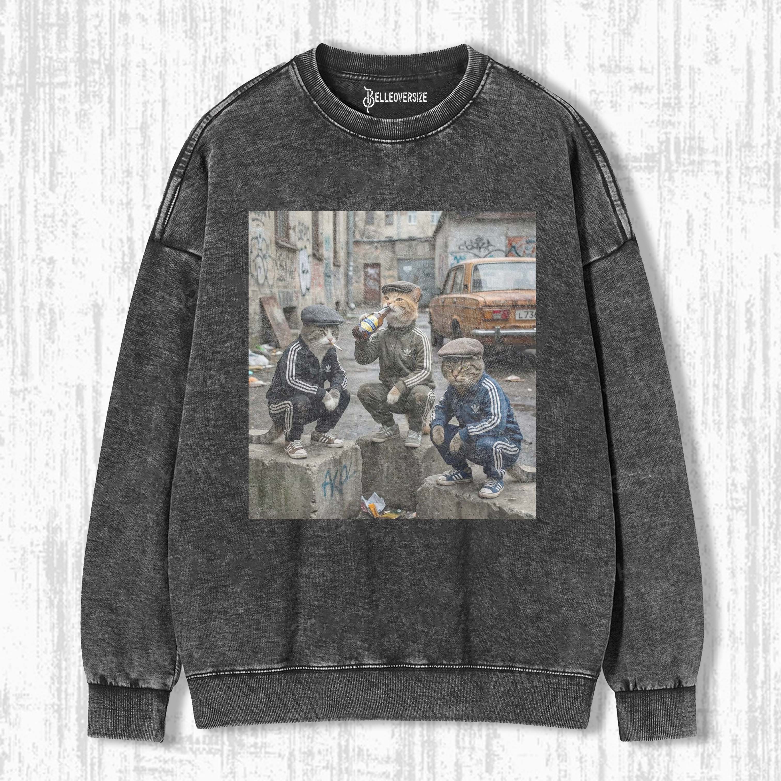 WACKY CAT SWEATSHIRTS