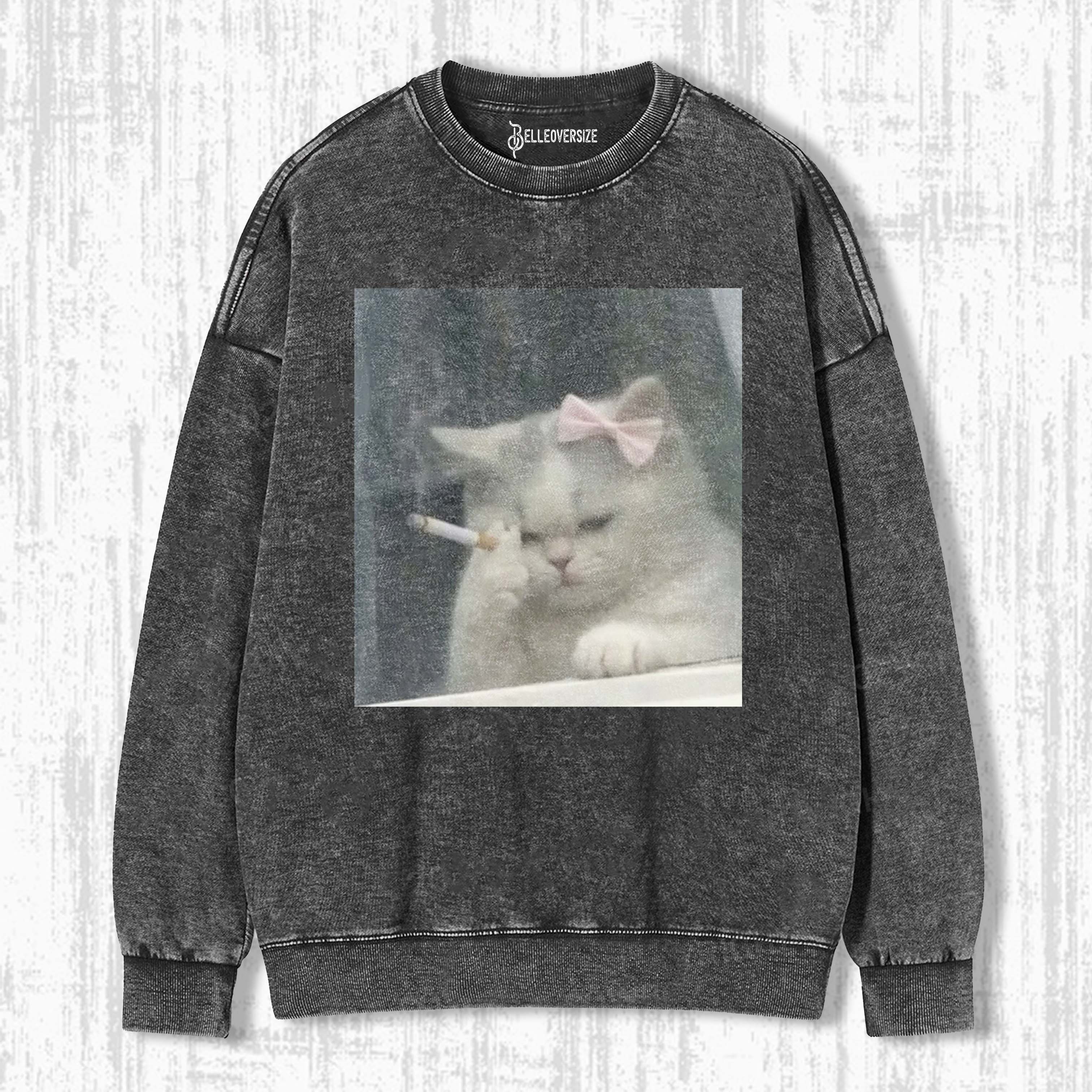 WACKY CAT SWEATSHIRTS 