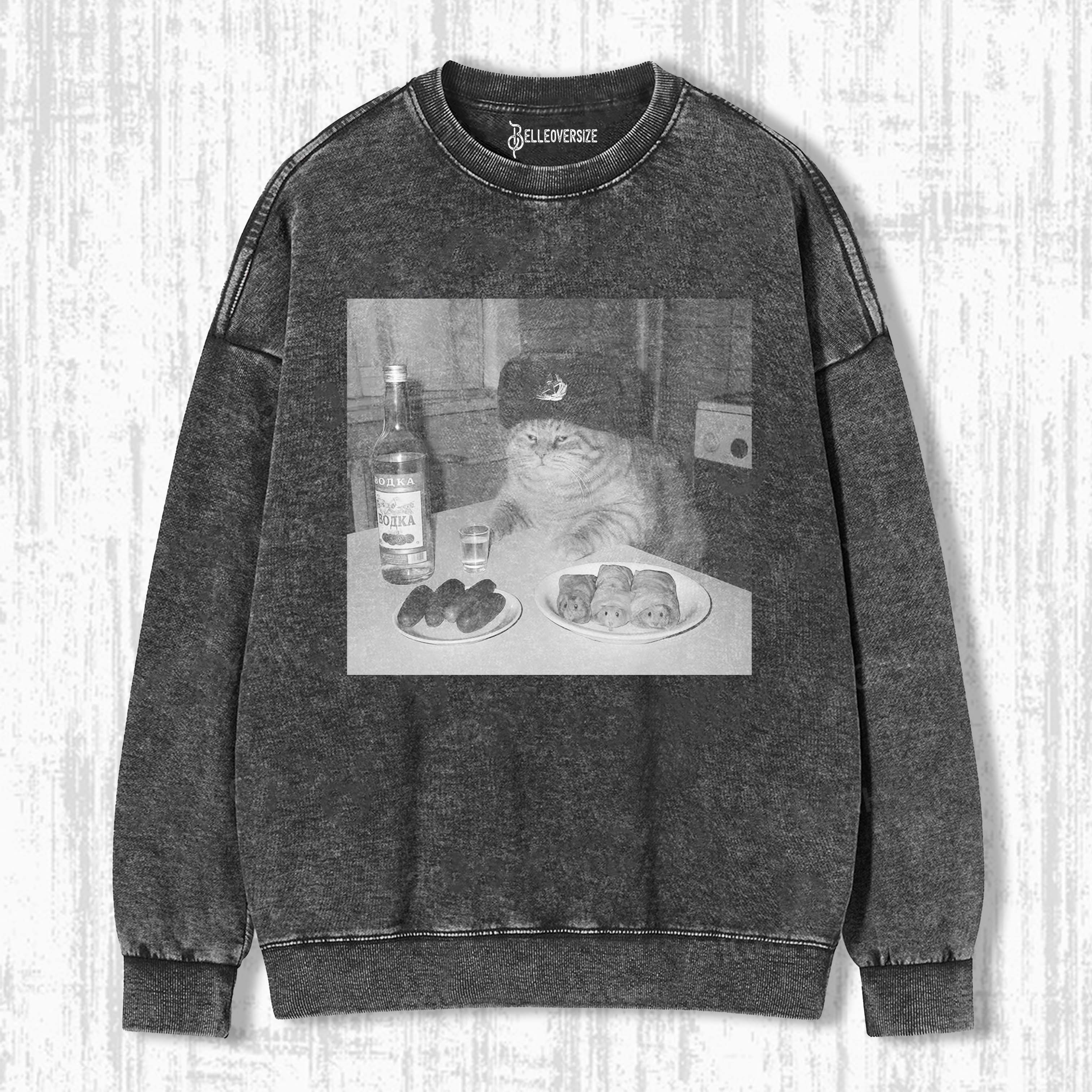 WACKY CAT SWEATSHIRTS 