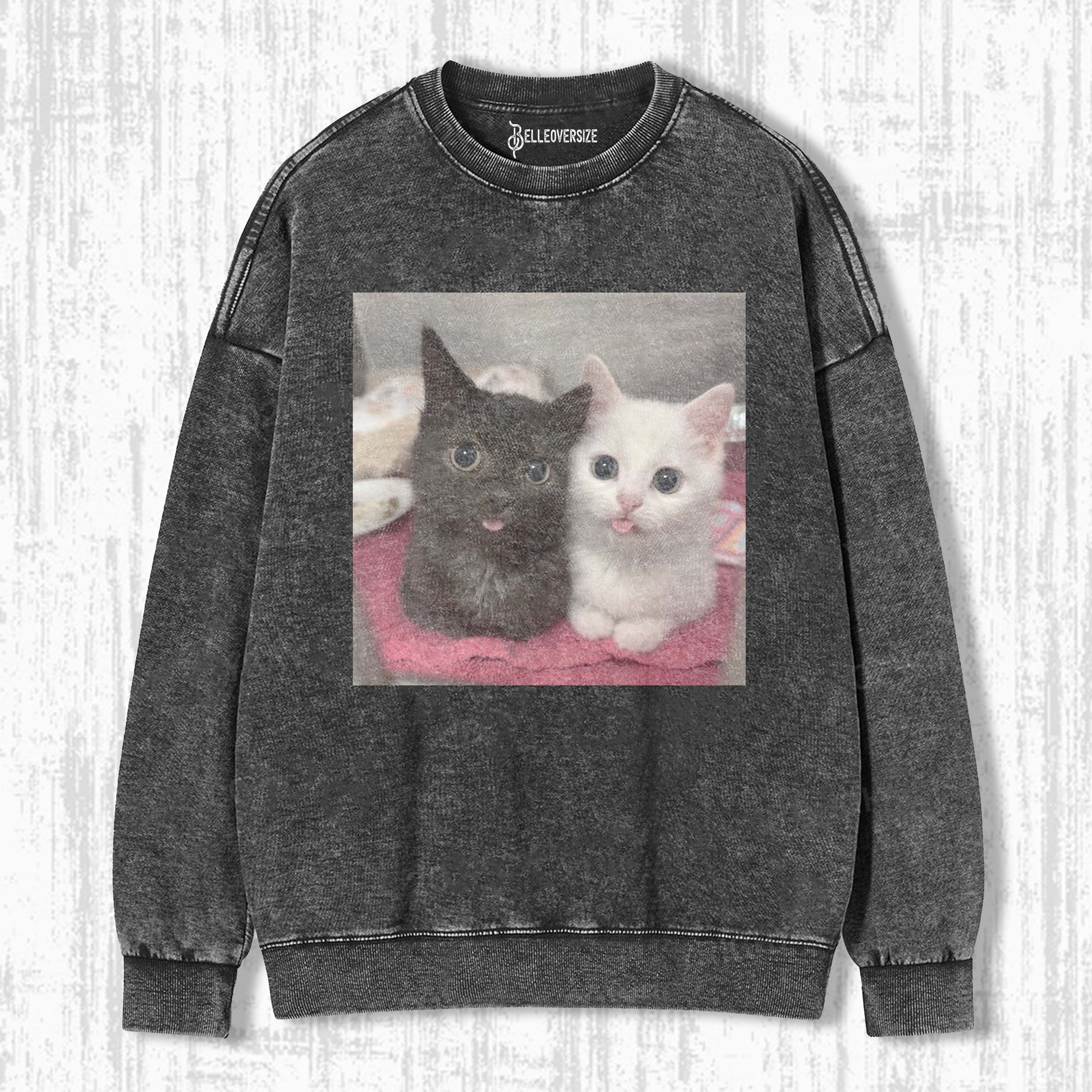 WACKY CAT SWEATSHIRTS 