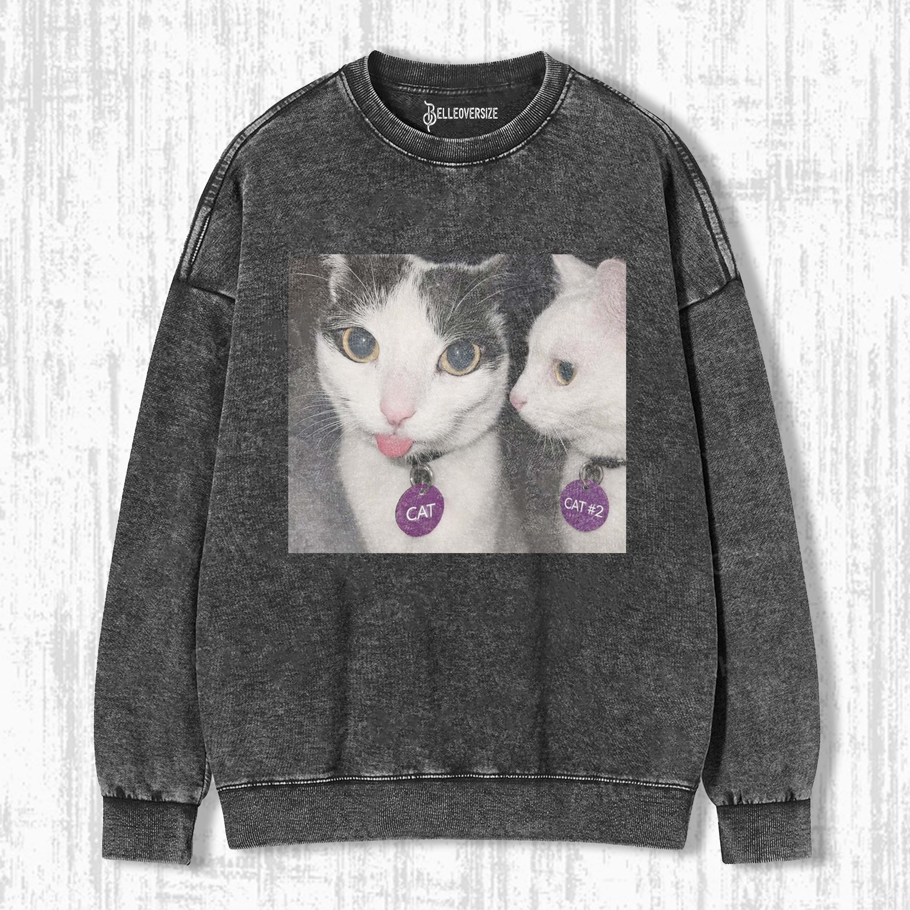 WACKY CAT SWEATSHIRTS 