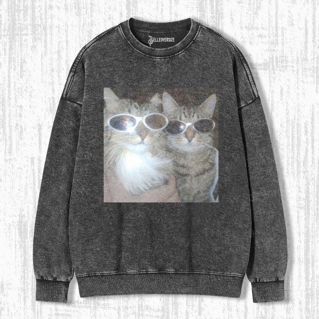 WACKY CAT SWEATSHIRTS 