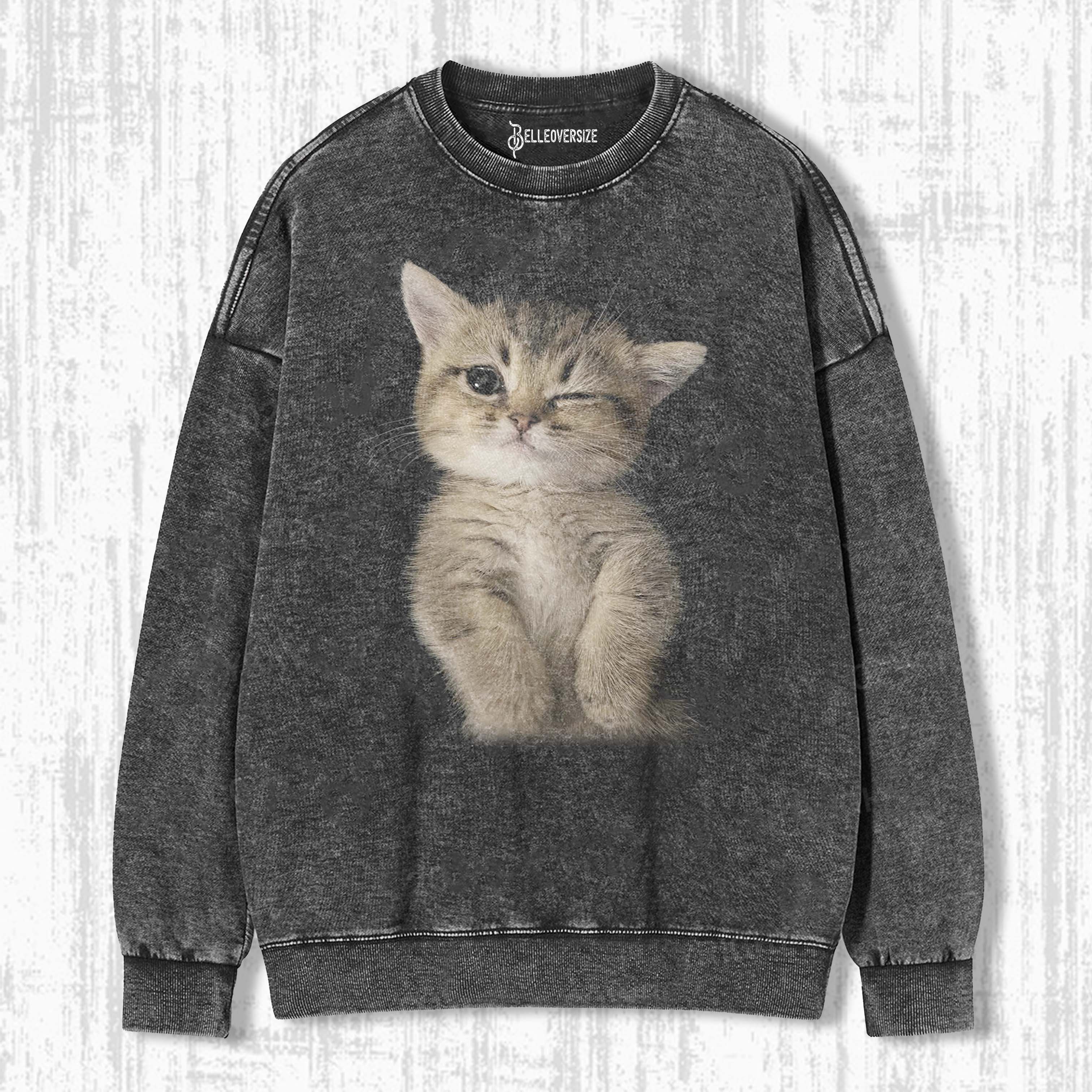 WACKY CAT SWEATSHIRTS 