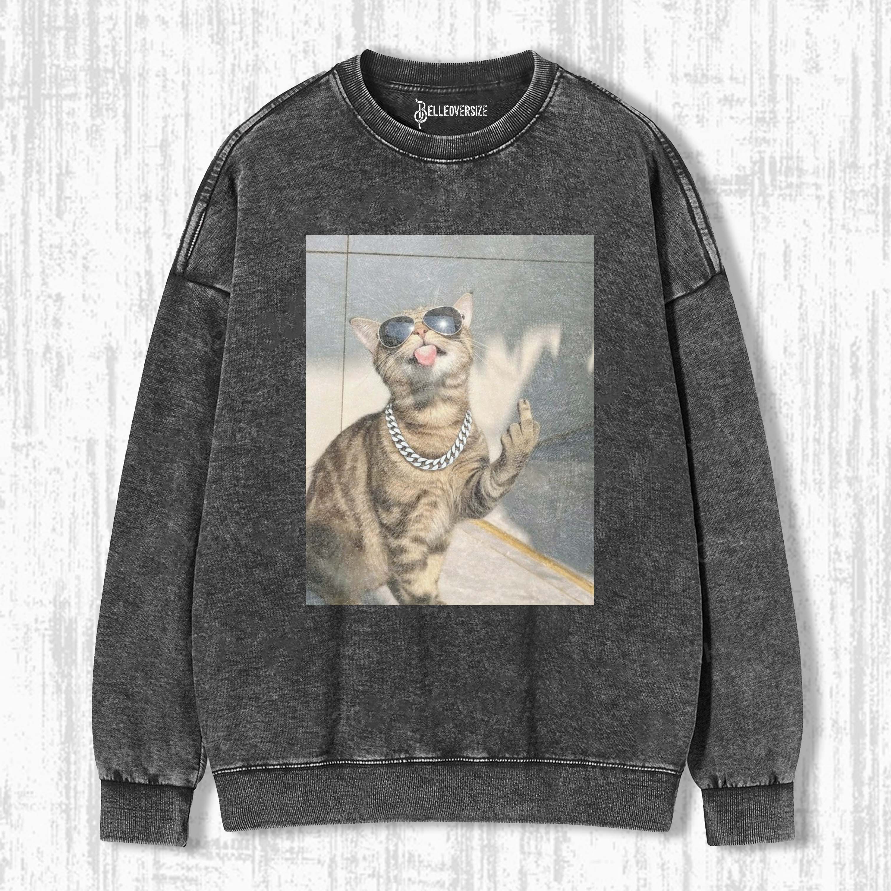 WACKY CAT SWEATSHIRTS 
