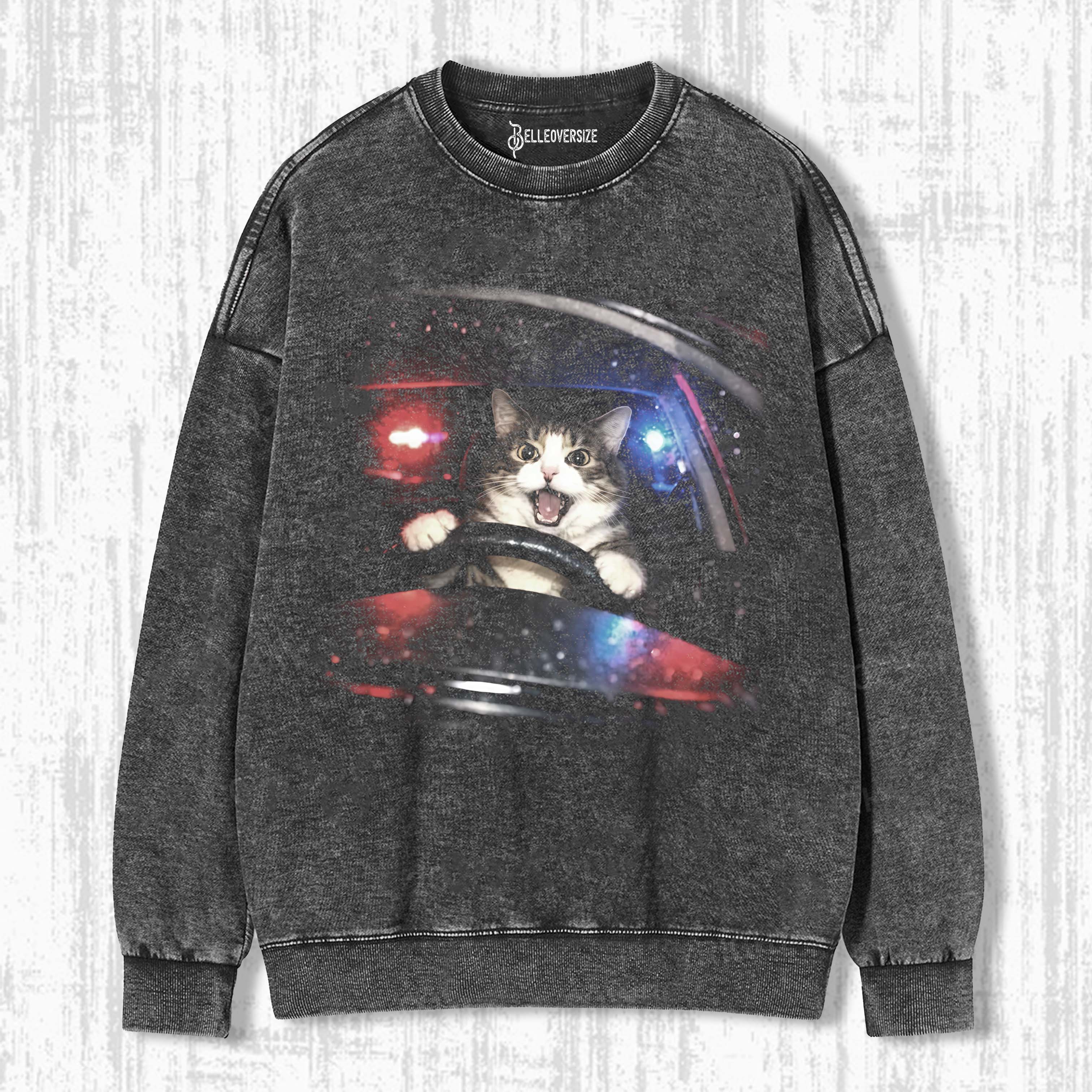 WACKY CAT SWEATSHIRTS