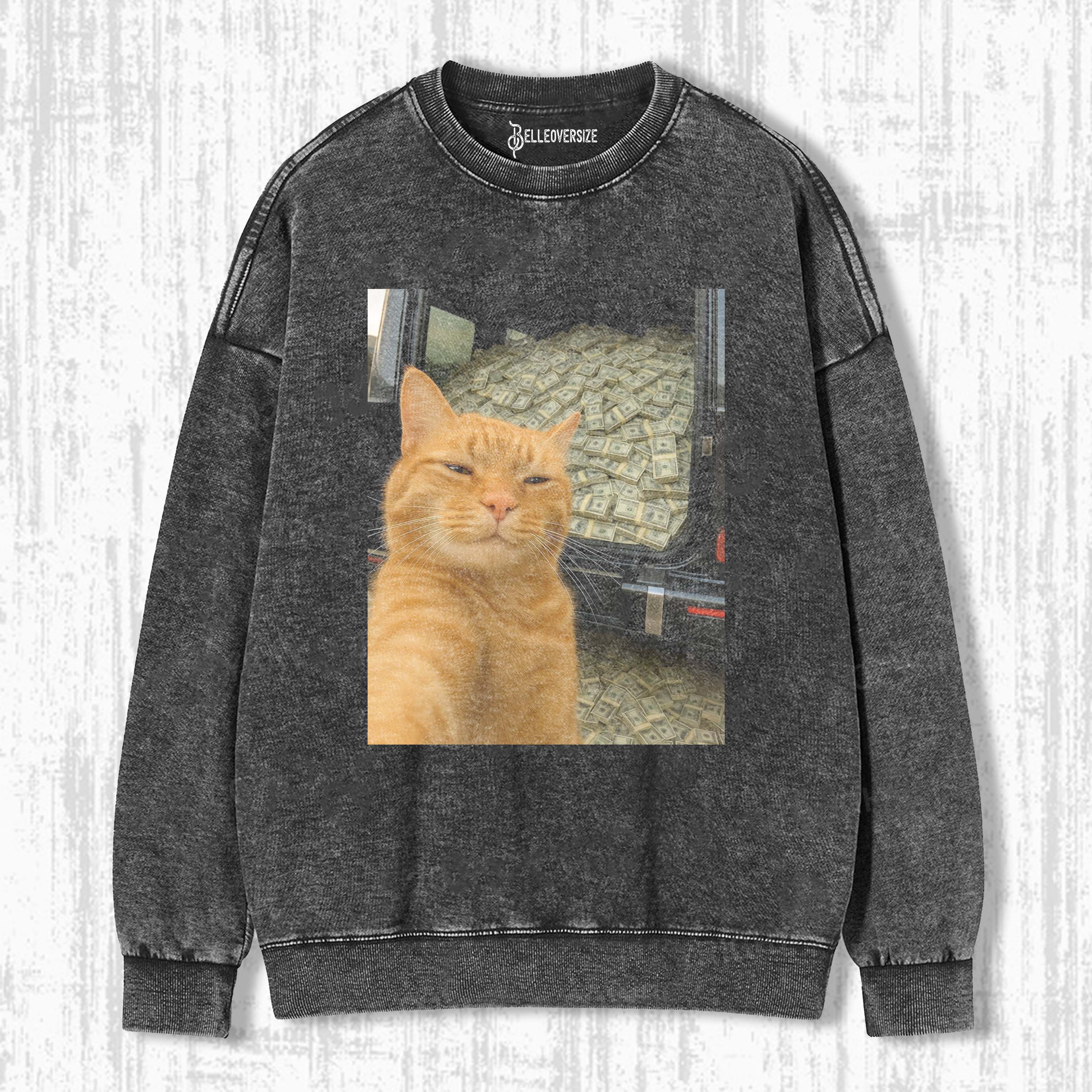 WACKY CAT SWEATSHIRTS