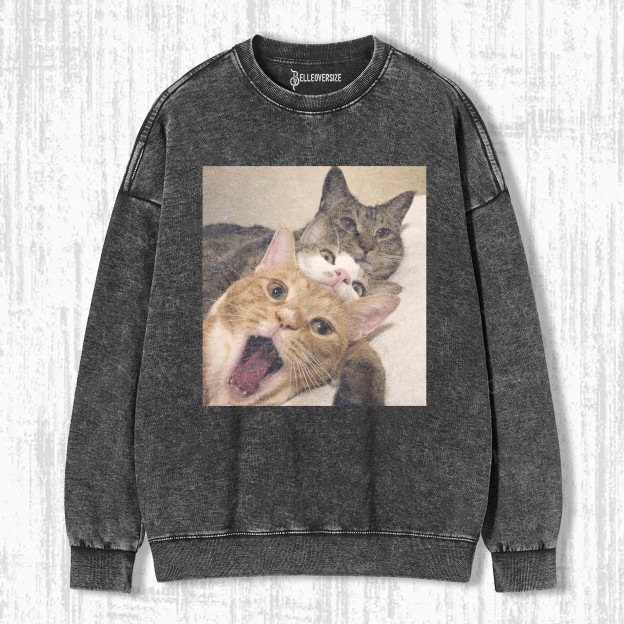 WACKY CAT SWEATSHIRTS 