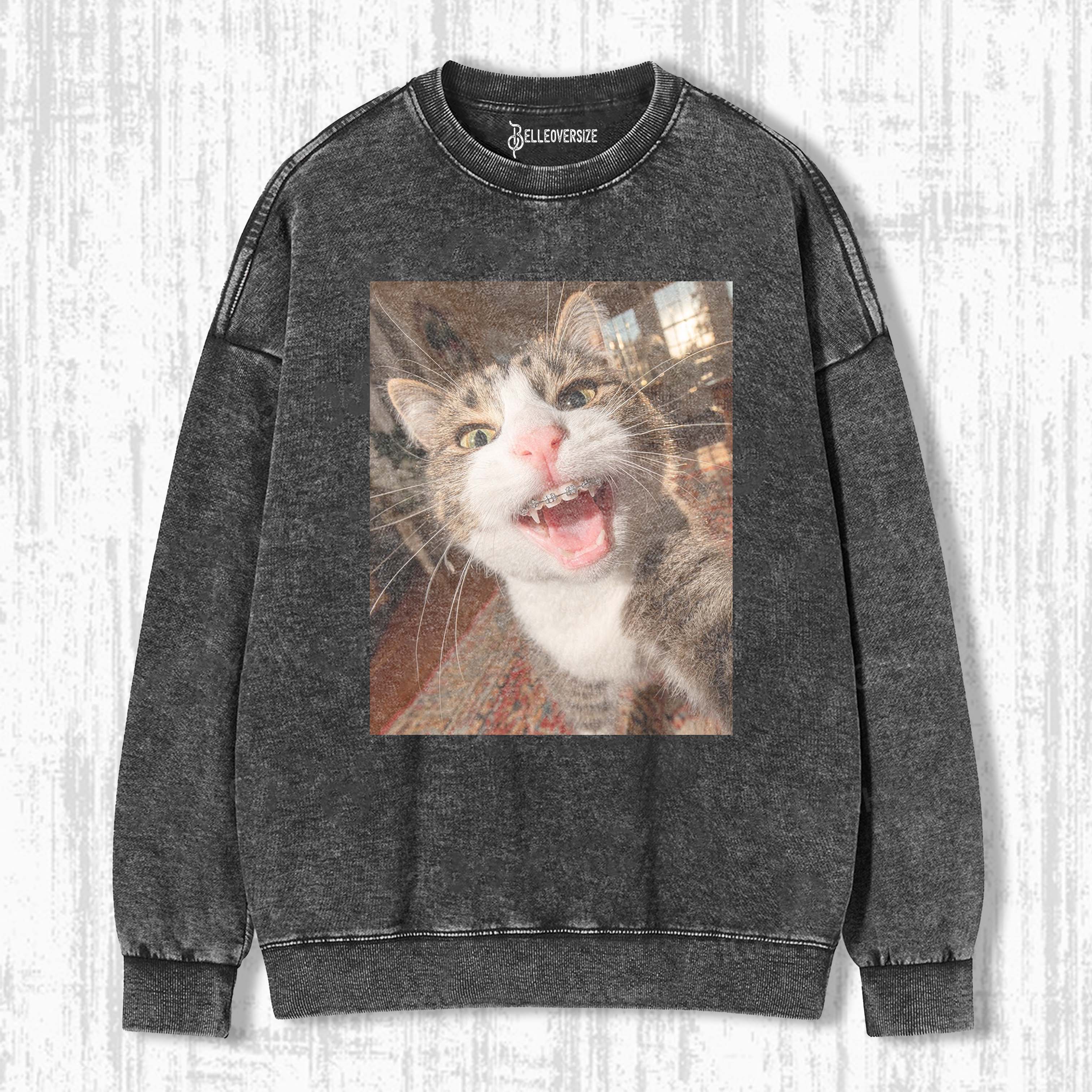 WACKY CAT SWEATSHIRTS 