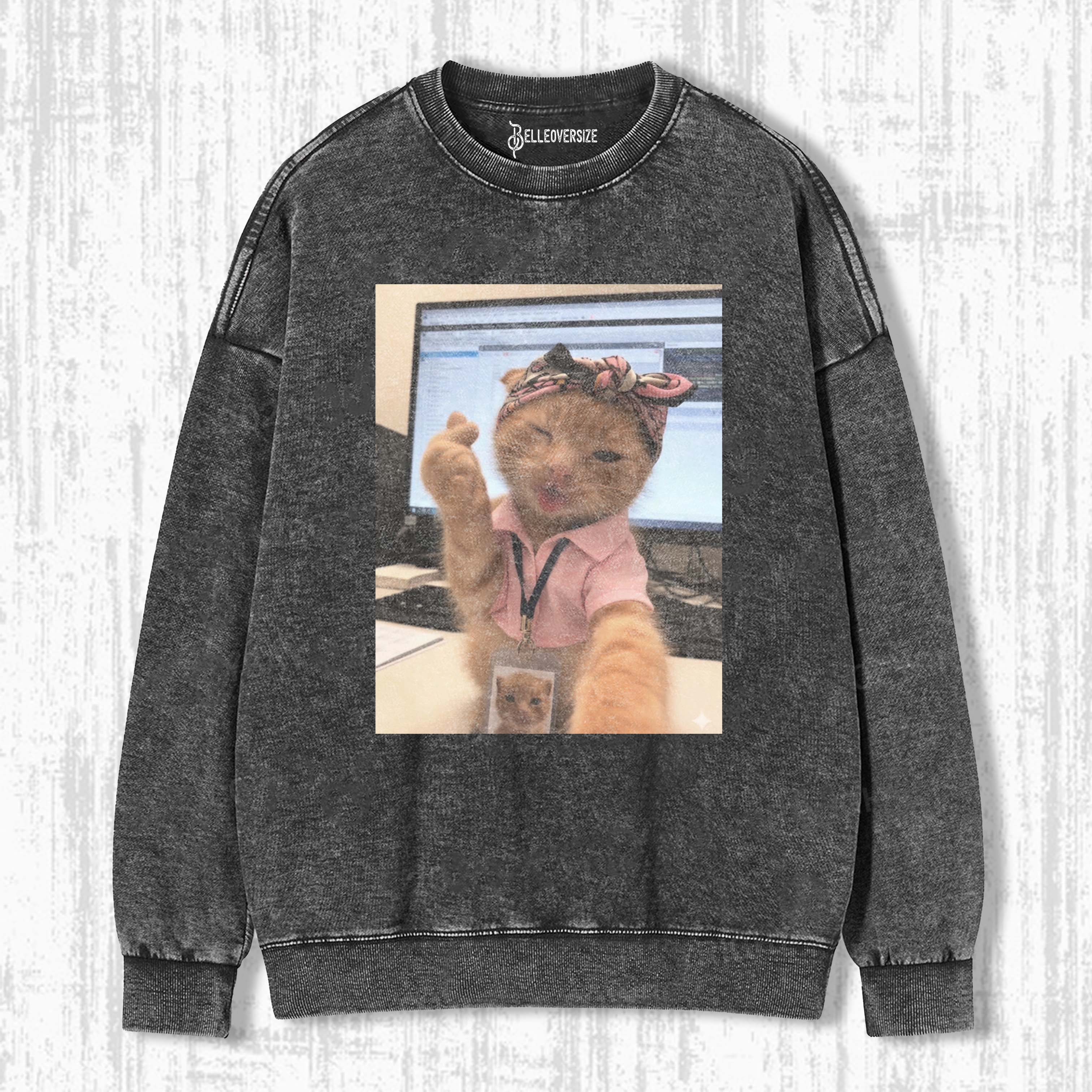WACKY CAT SWEATSHIRTS 
