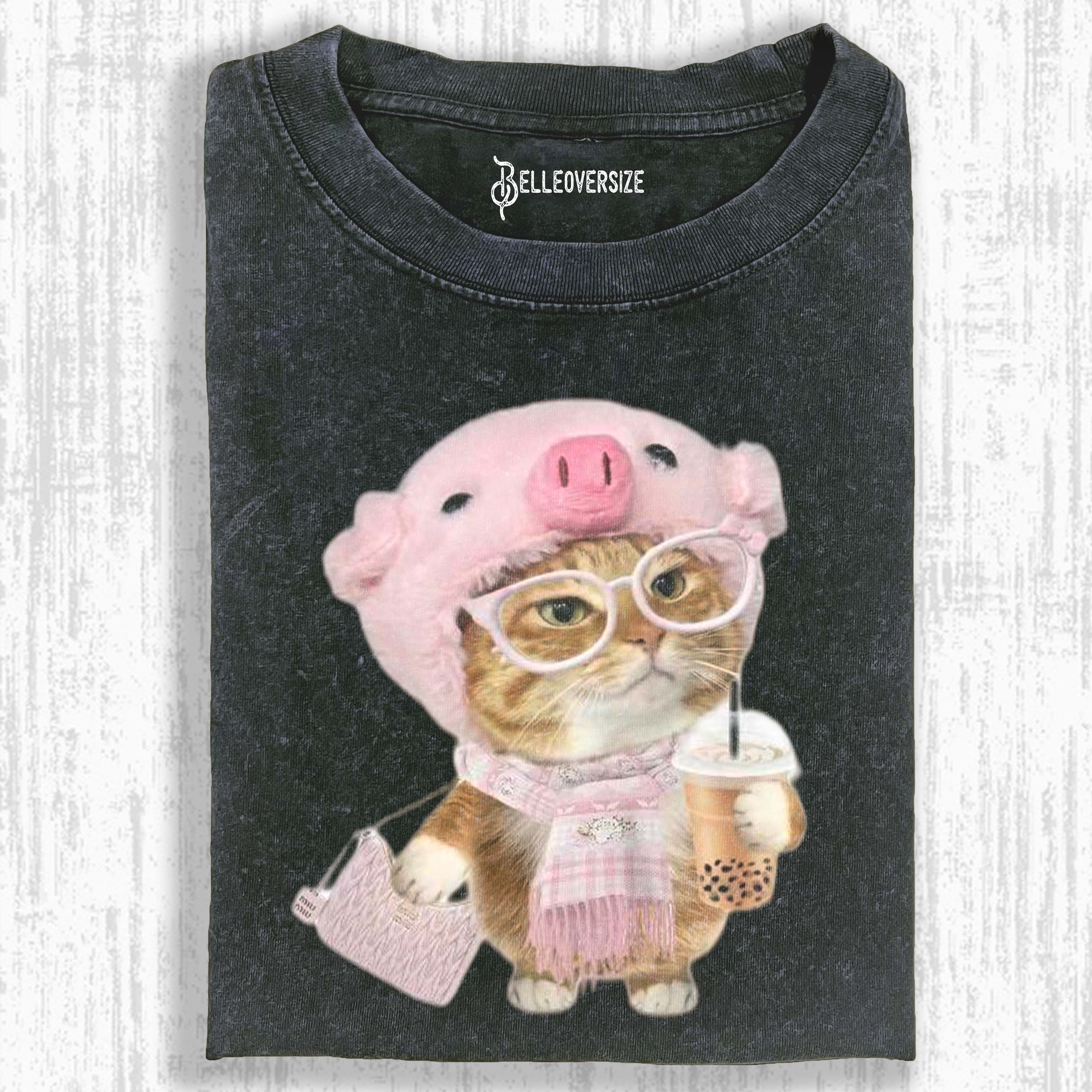 WACKY CAT  T-SHIRT