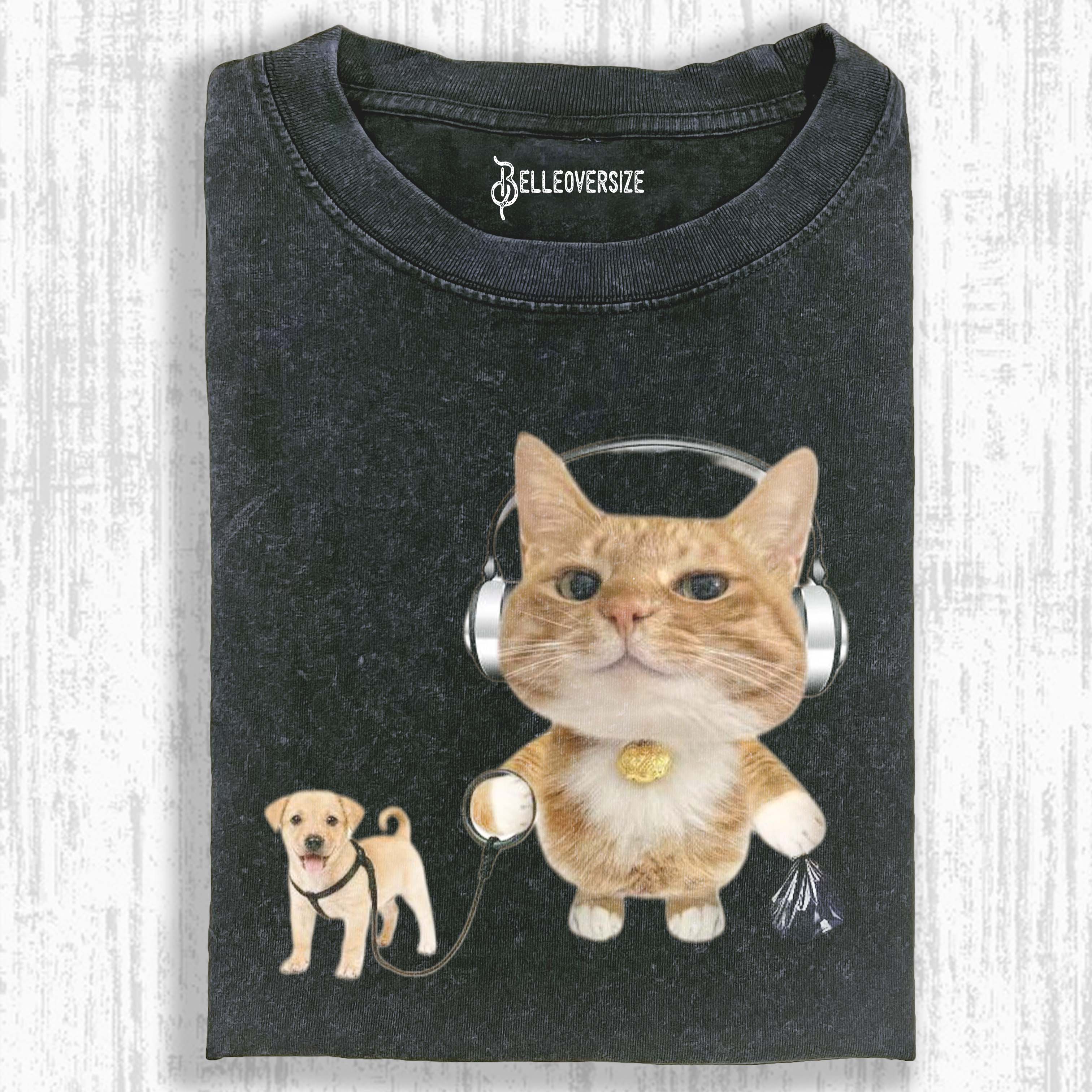 WACKY CAT  T-SHIRT