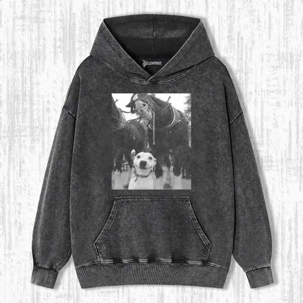 WACKY DOG AND HORSE HOODIE