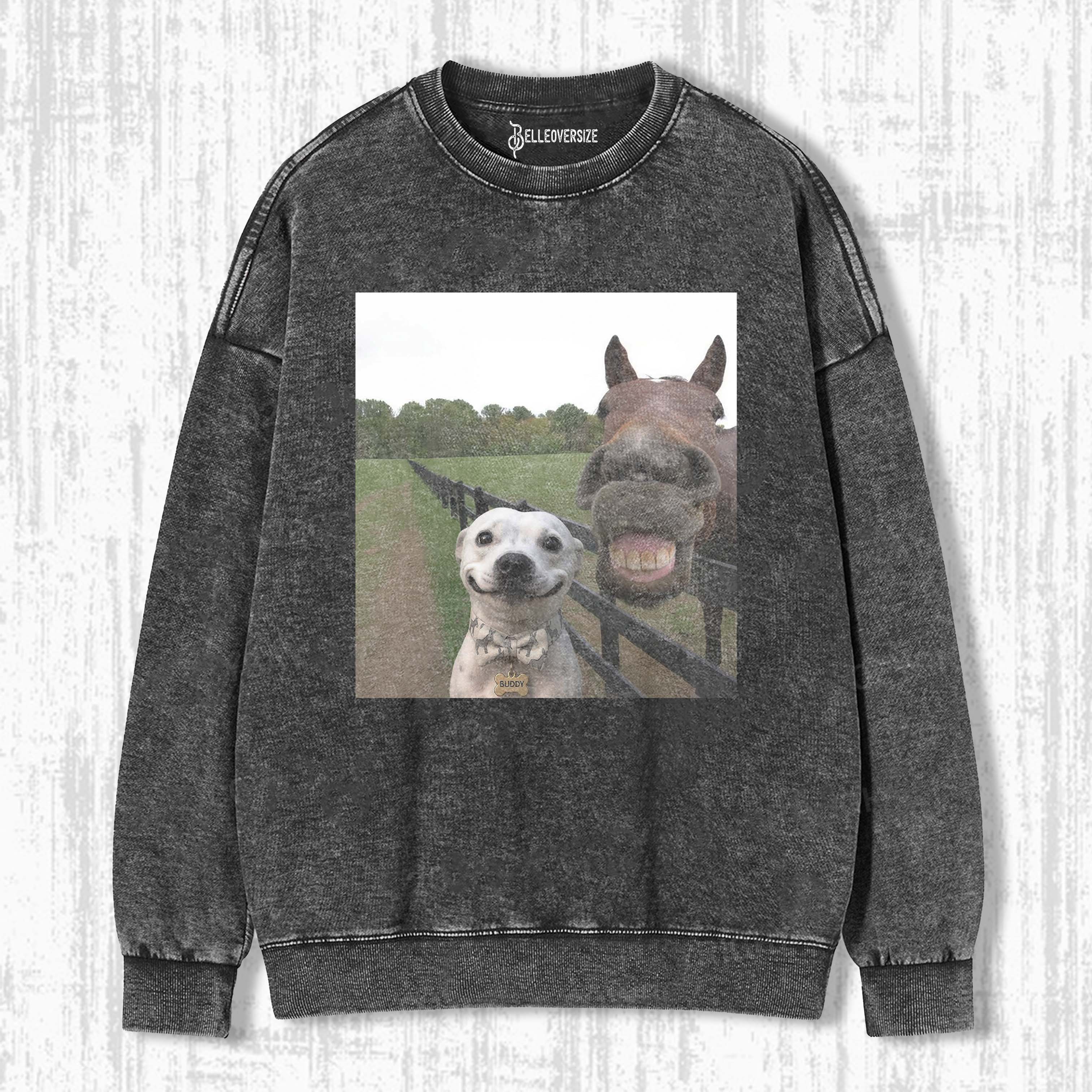WACKY DOG AND HORSE SWEATSHIRTS