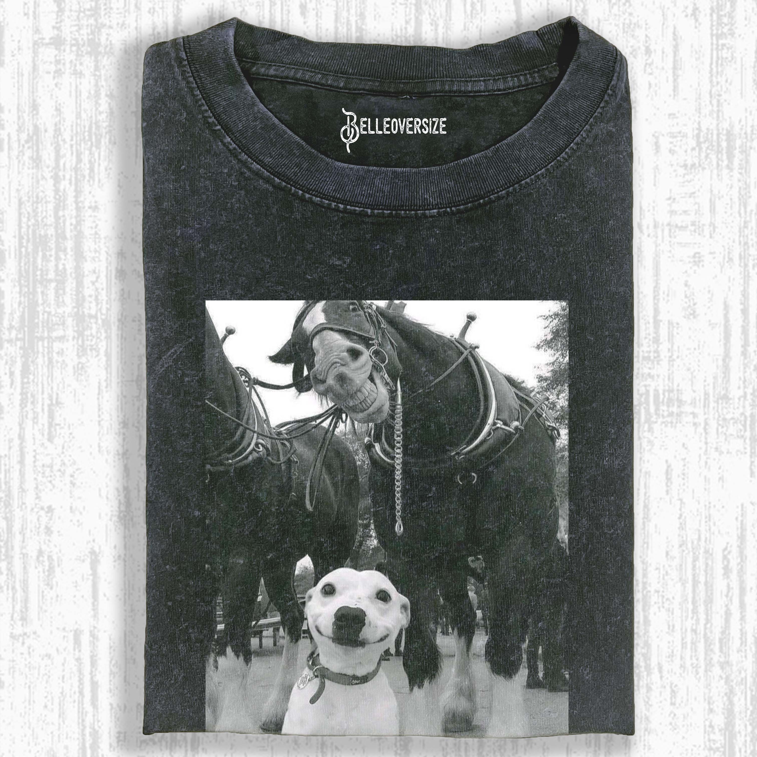 WACKY DOG AND HORSE T-SHIRT