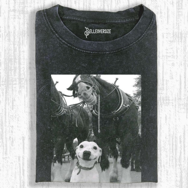 WACKY DOG AND HORSE T-SHIRT