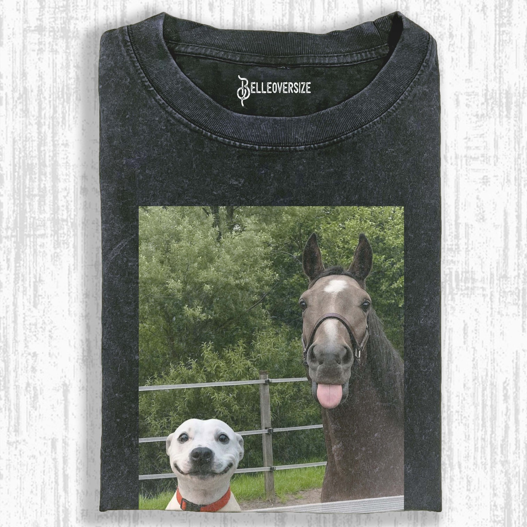 WACKY DOG AND HORSE T-SHIRT