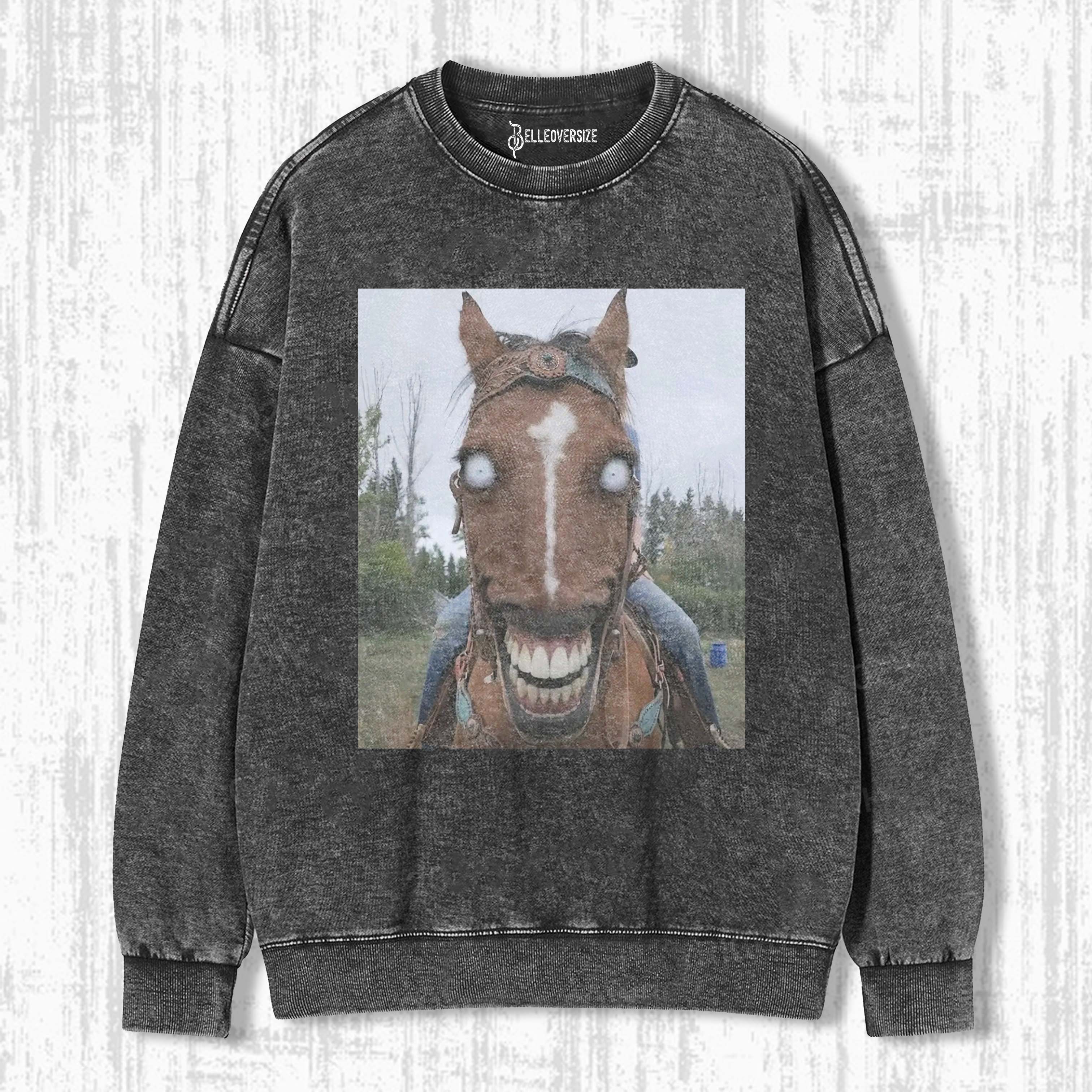 WACKY HORSE SWEATSHIRTS 