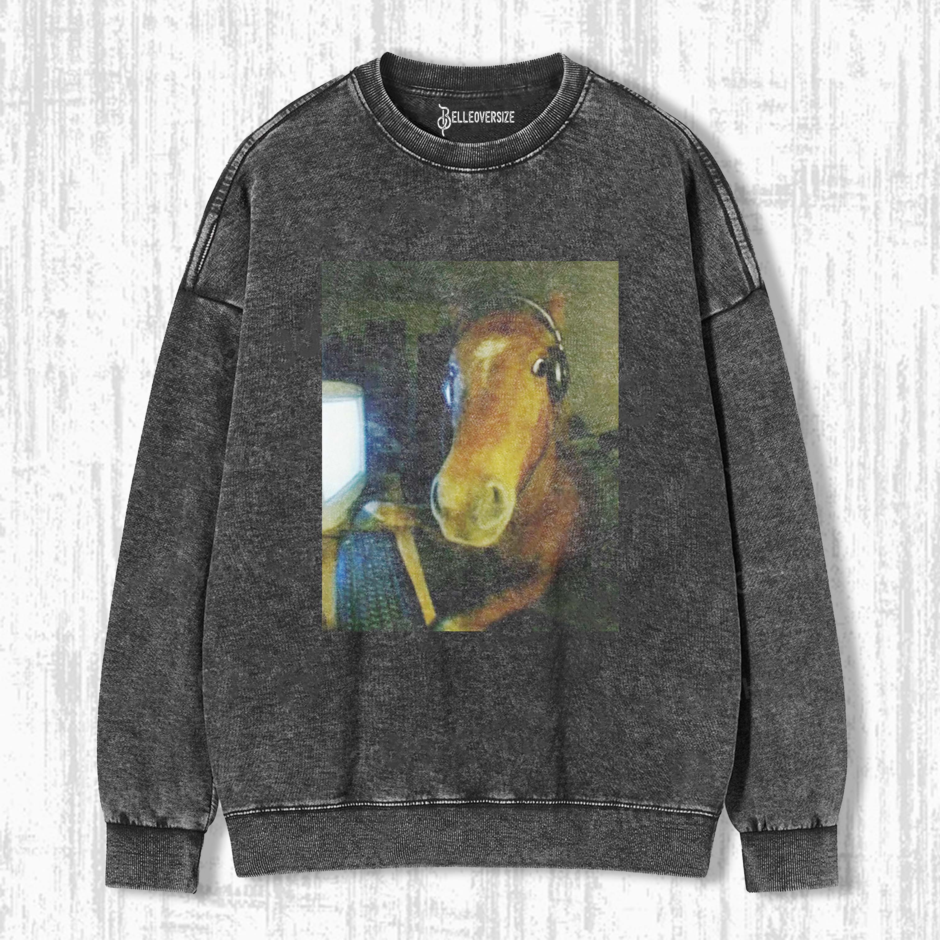WACKY HORSE SWEATSHIRTS