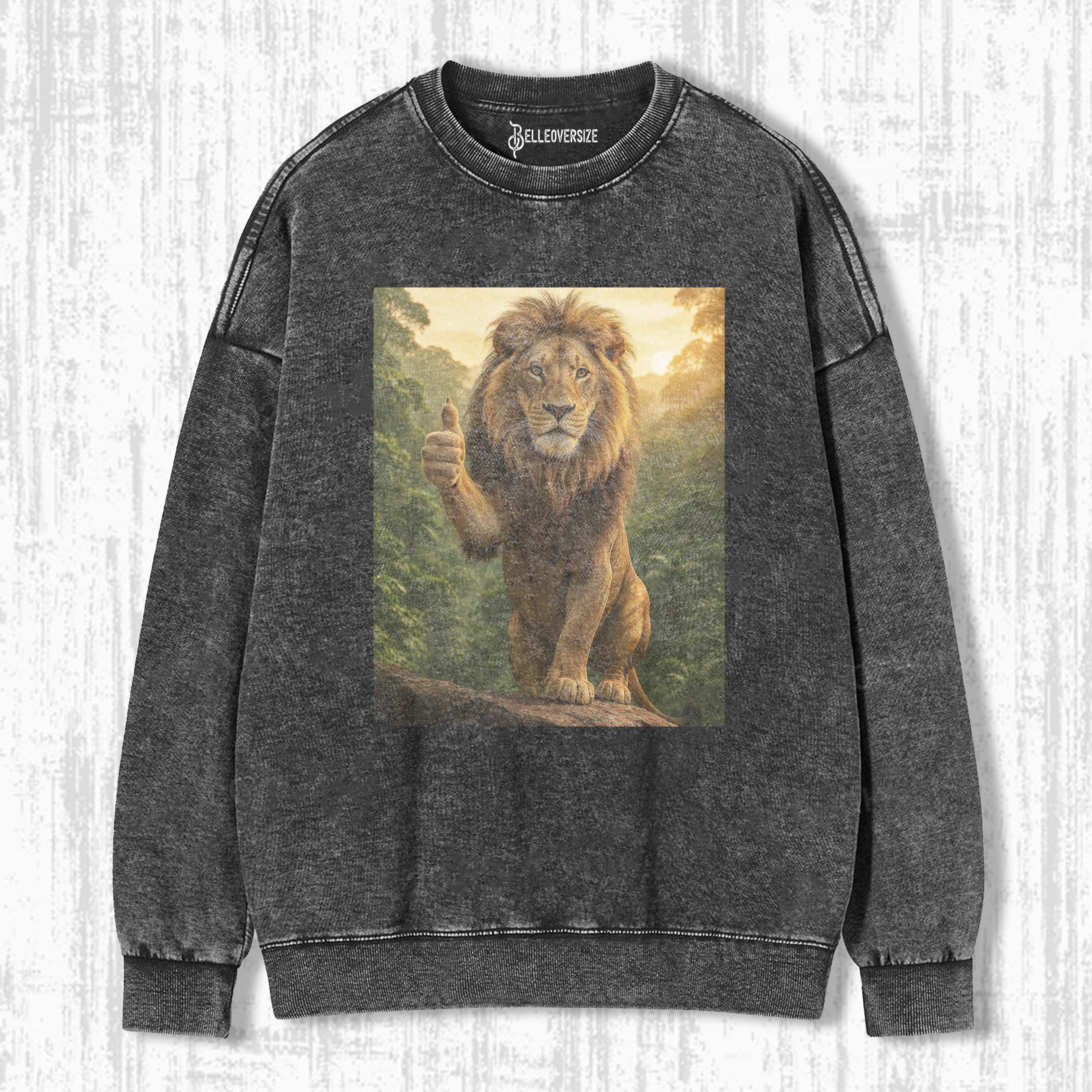 WACKY LION SWEATSHIRTS