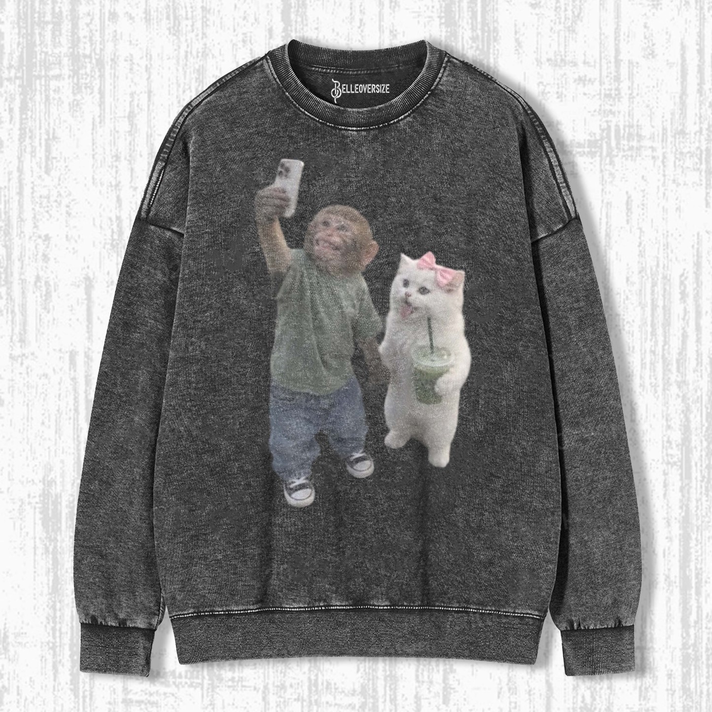 WACKY MONKEY AND CAT SWEATSHIRTS