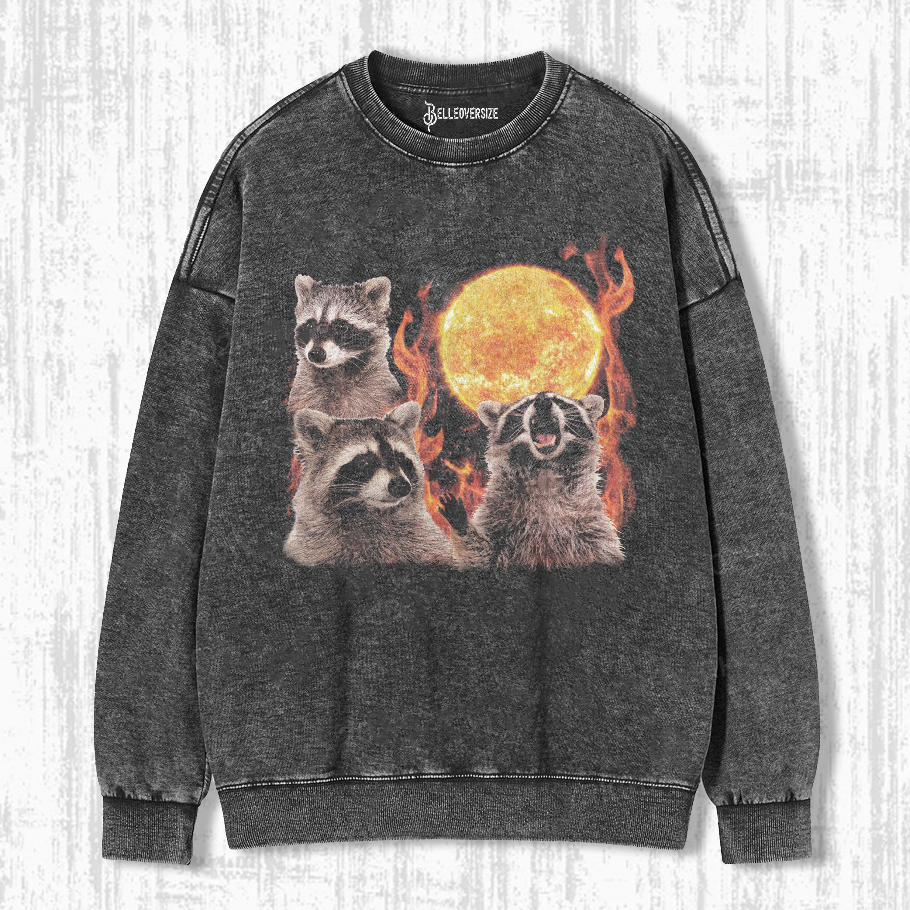 WACKY RACCOON SWEATSHIRTS