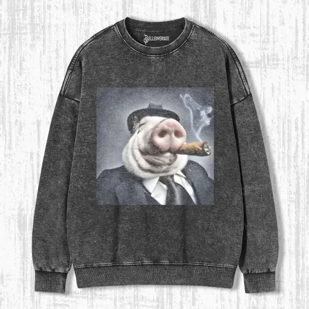 WACKY SMOKING PIG SWEATSHIRTS
