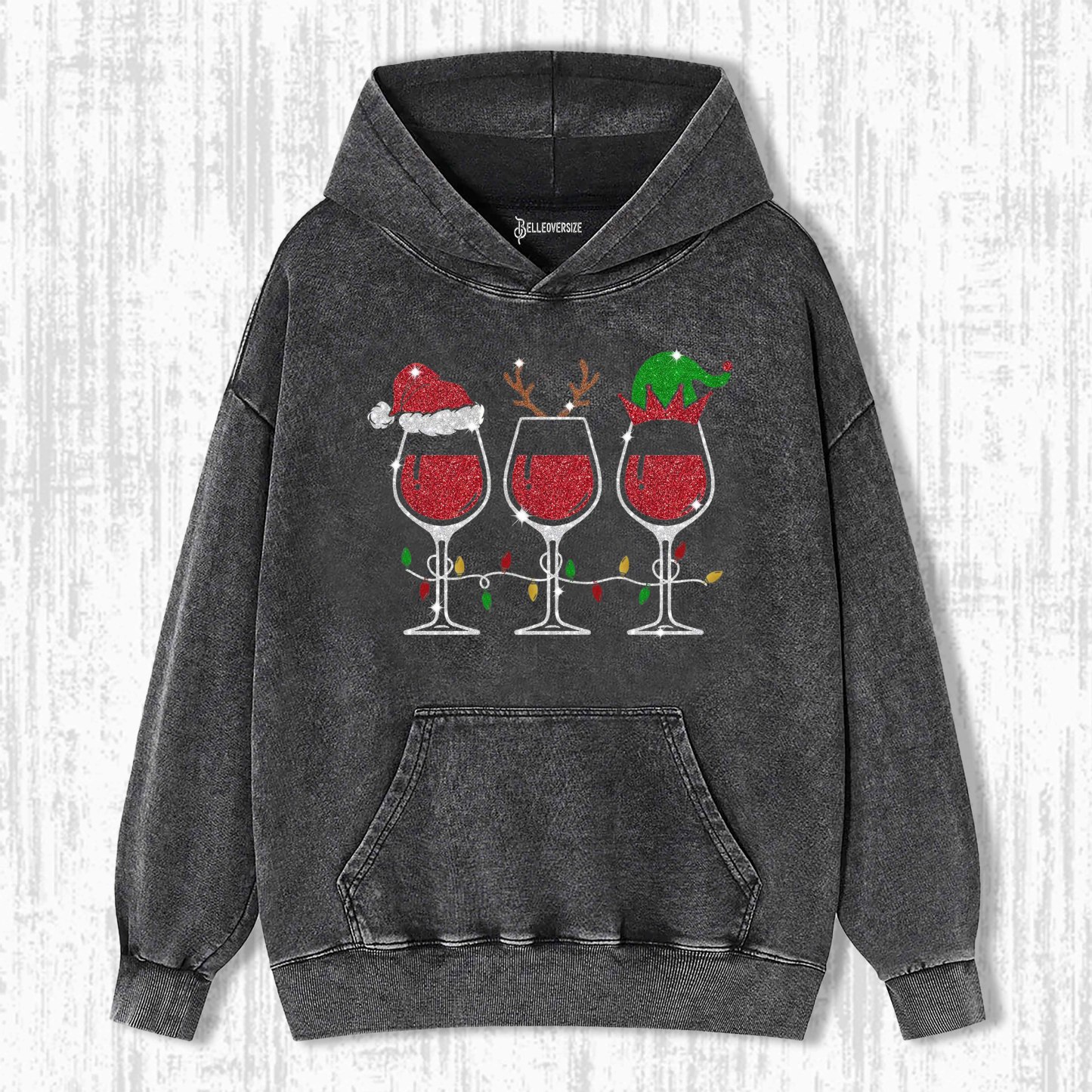 WINE CHRISTMAS HOODIE