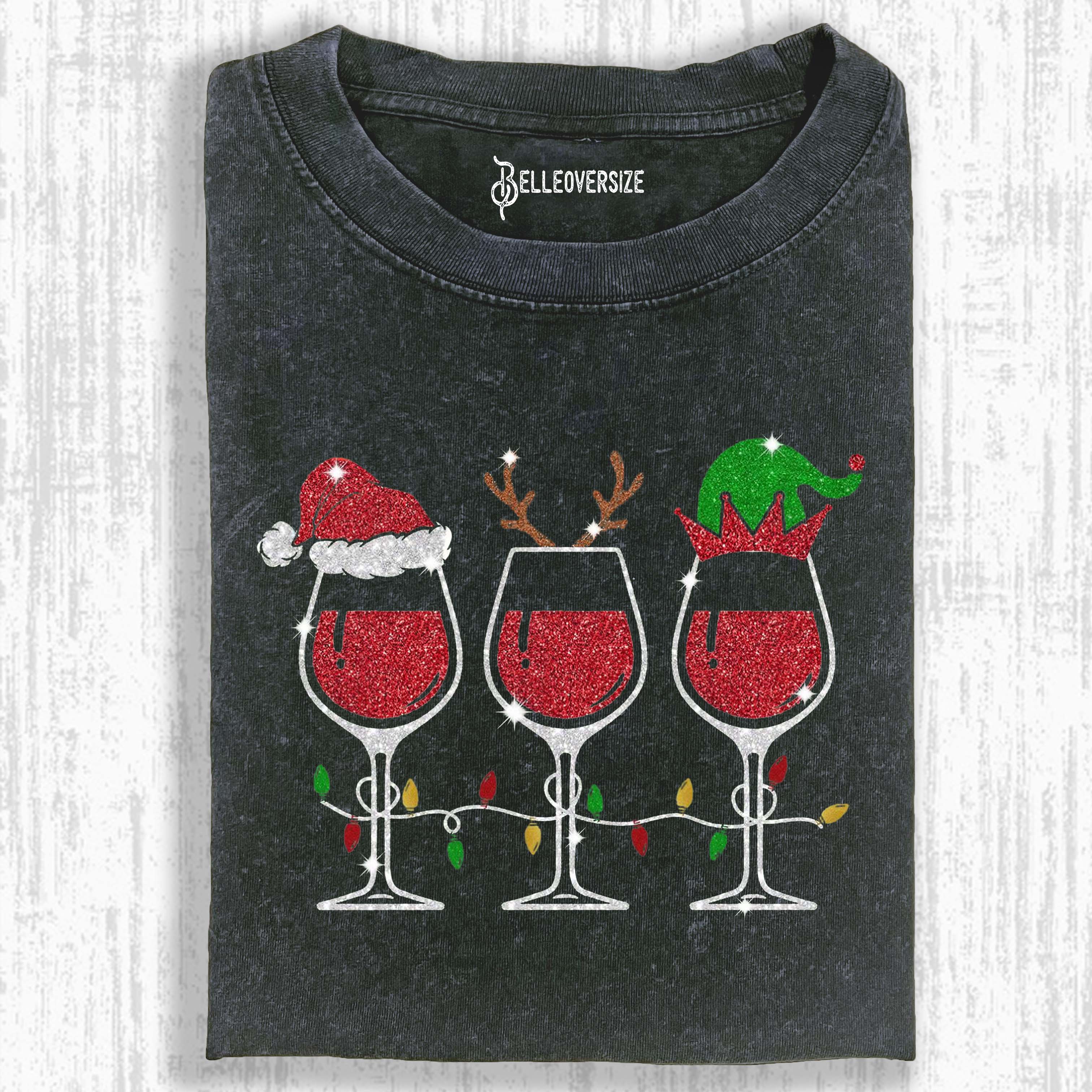 WINE CHRISTMAS T-SHIRT