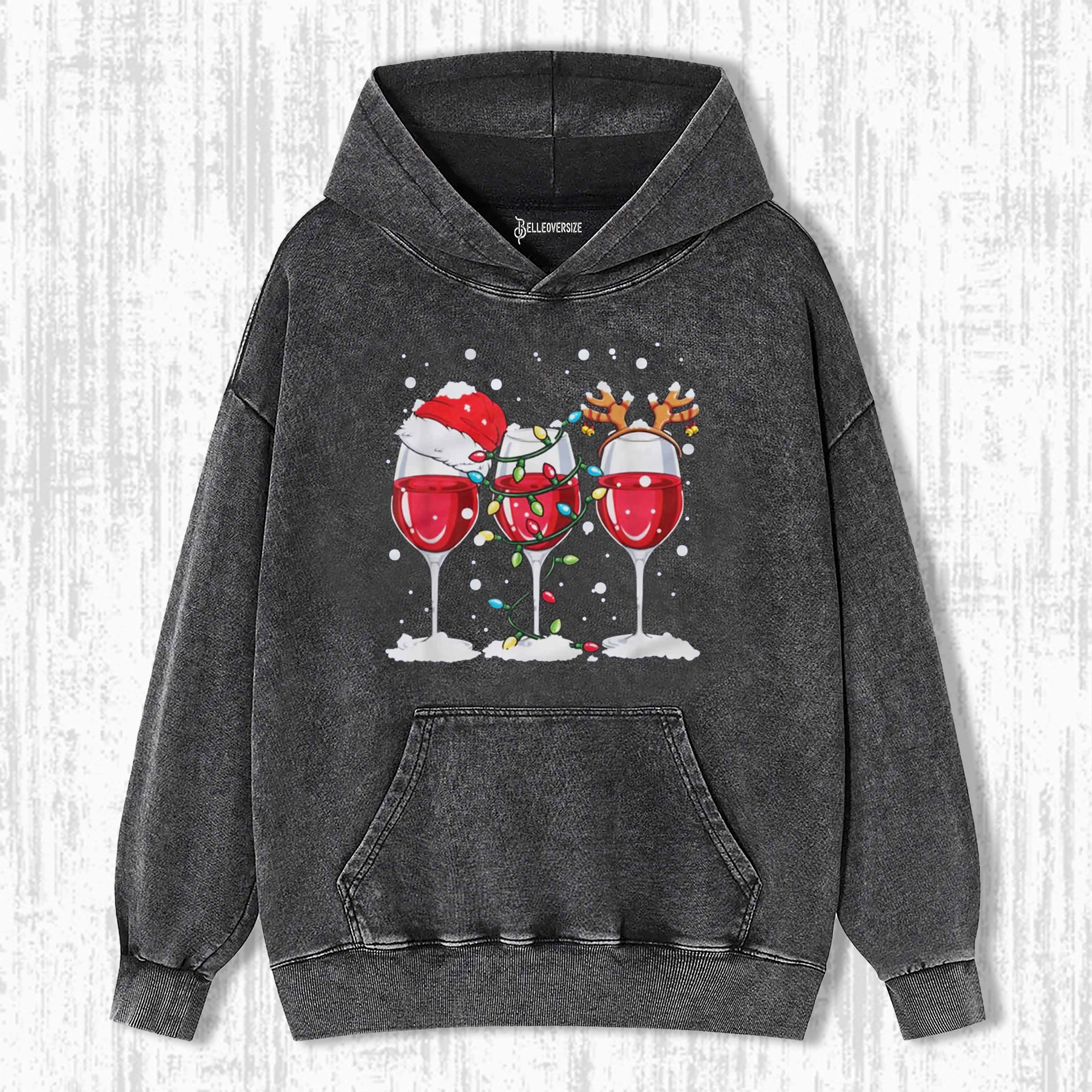 WINE LOVERS CHRISTMAS HOODIE
