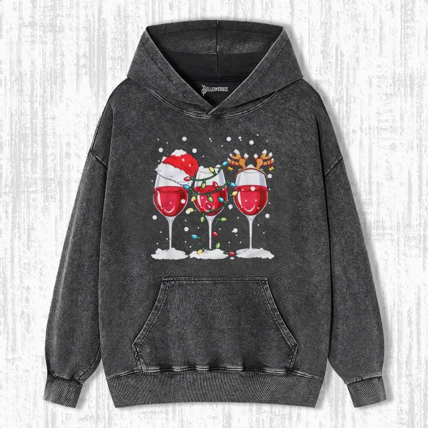 WINE LOVERS CHRISTMAS HOODIE