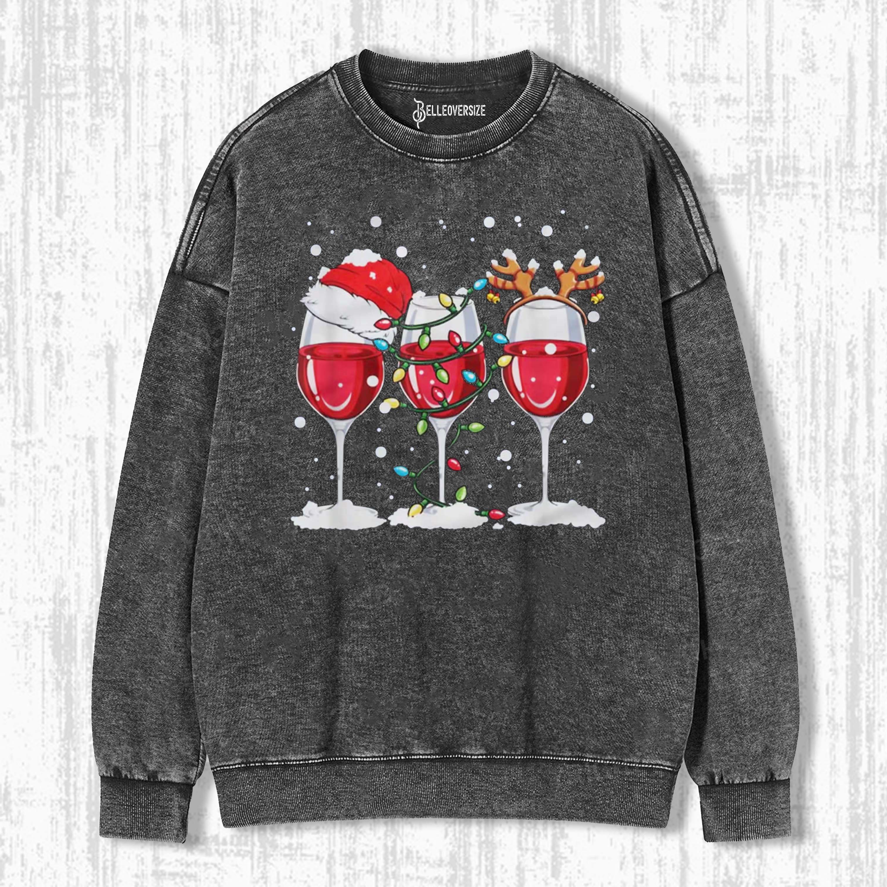 WINE LOVERS CHRISTMAS SWEATSHIRTS