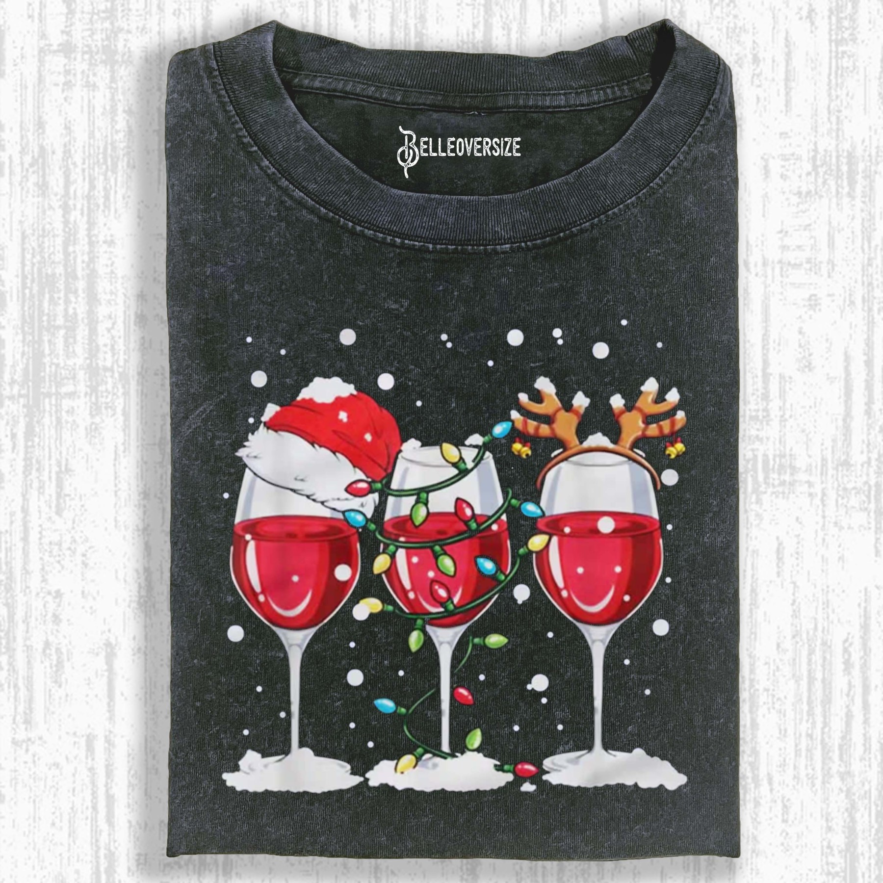 WINE LOVERS CHRISTMAS T-SHIRT