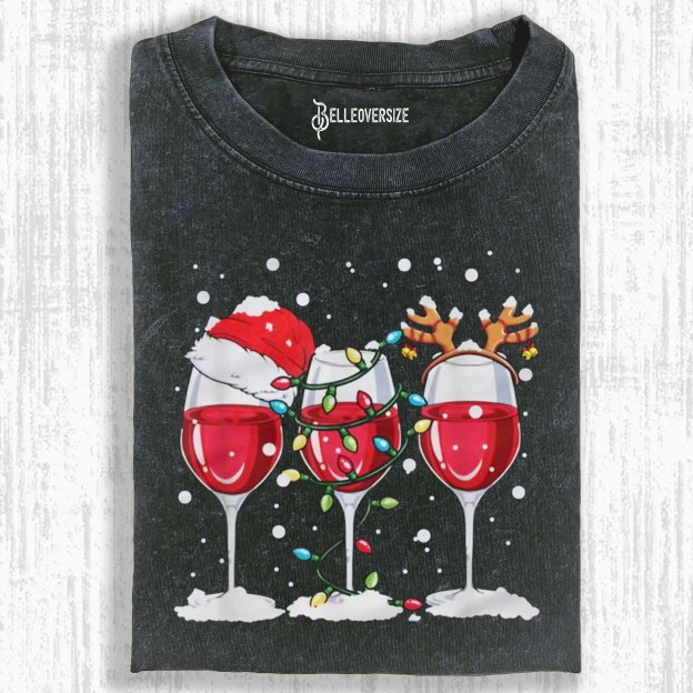 WINE LOVERS CHRISTMAS T-SHIRT