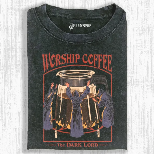WORSHIP COFFEE  T-SHIRT