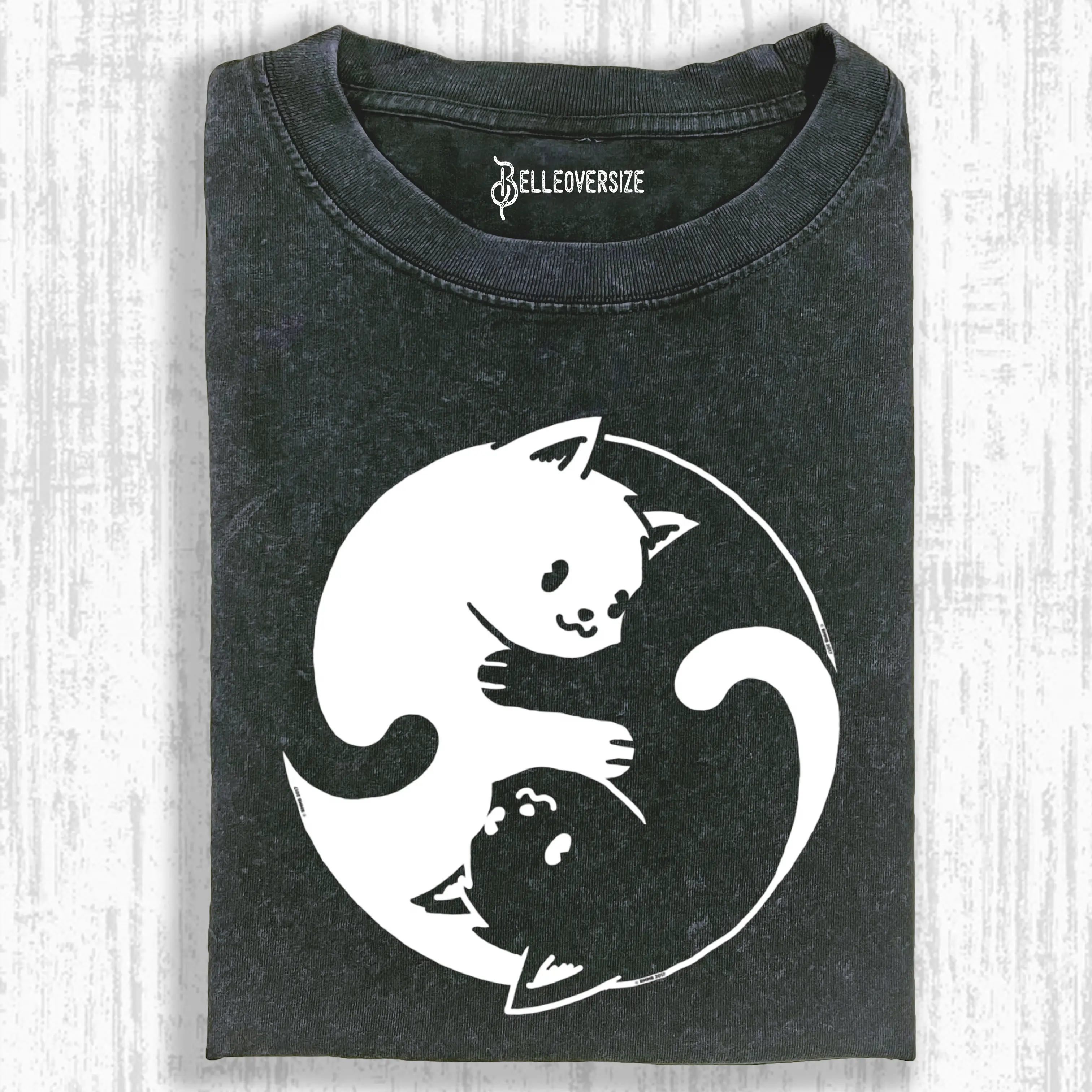 YIN YANG CAT T-SHIRT 