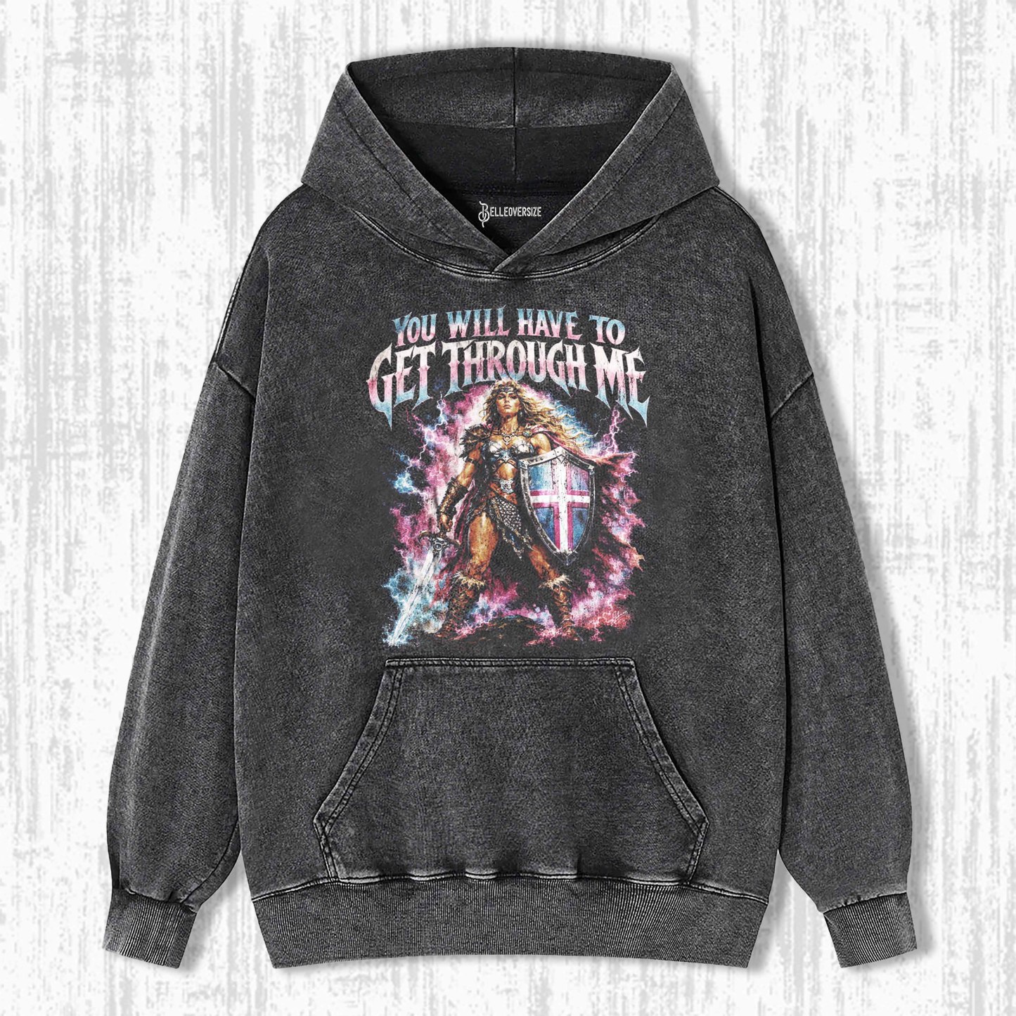 YOU WILL HAVE TO GO THROUGH ME TRANS ALLY HOODIE